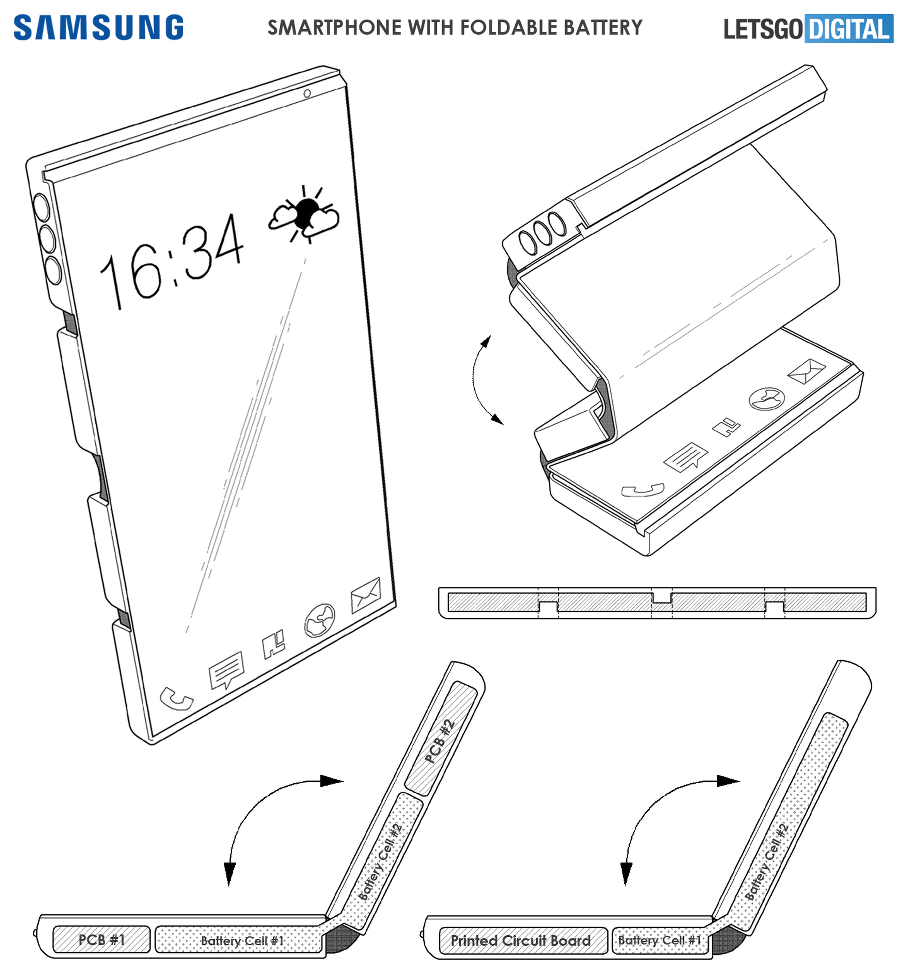 Patente Samsung batería