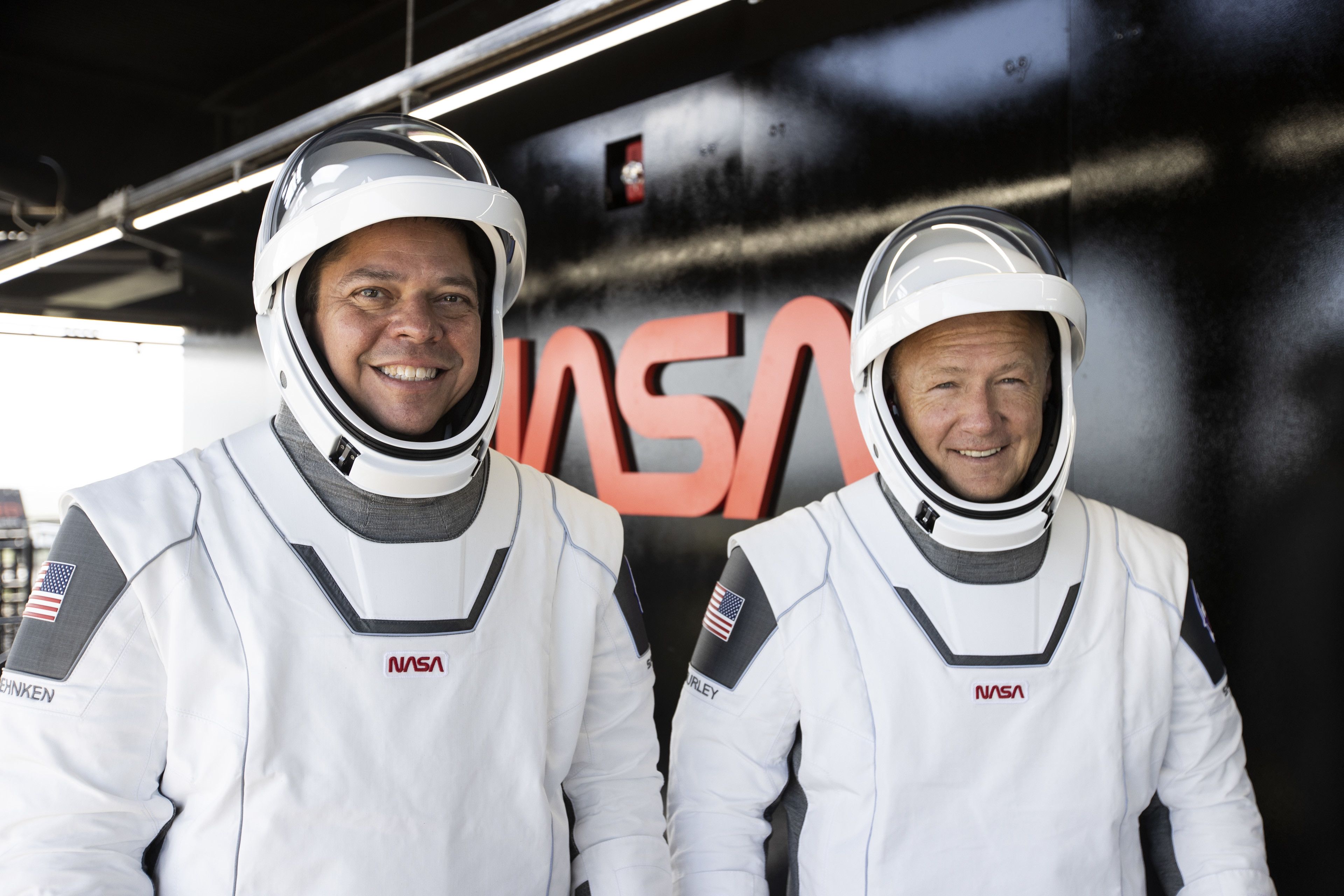 Astronautas de la NASA en la misión con SpaceX