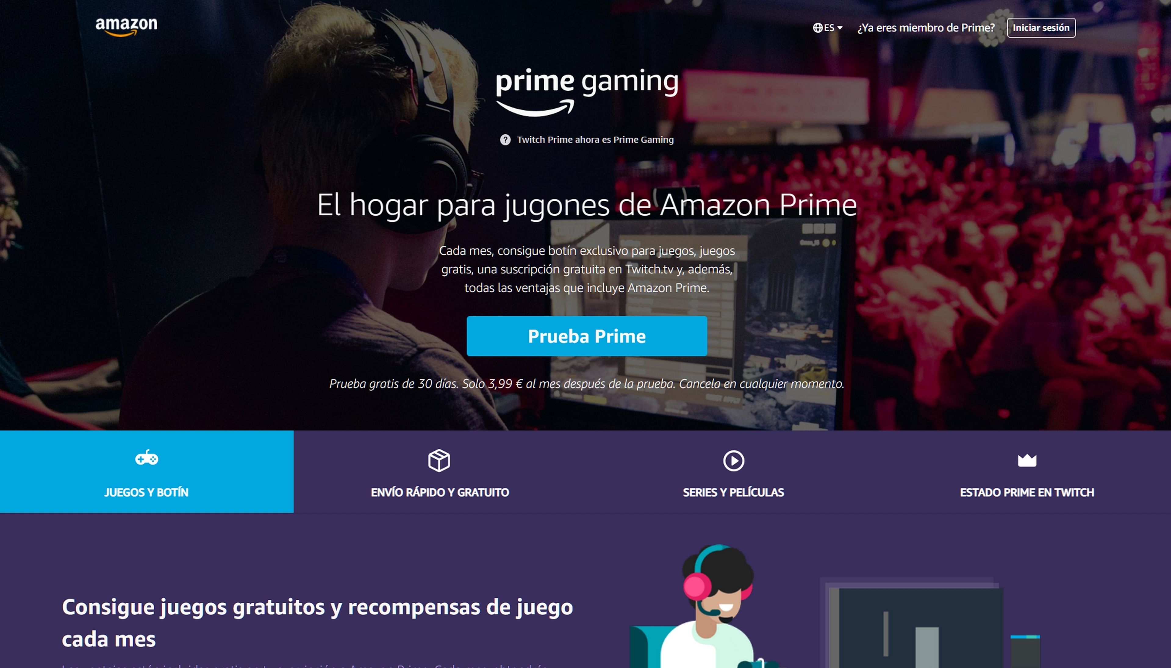 Se estrena Prime Gaming, pero aún no tenemos claro qué quiere hacer Amazon con los videojuegos