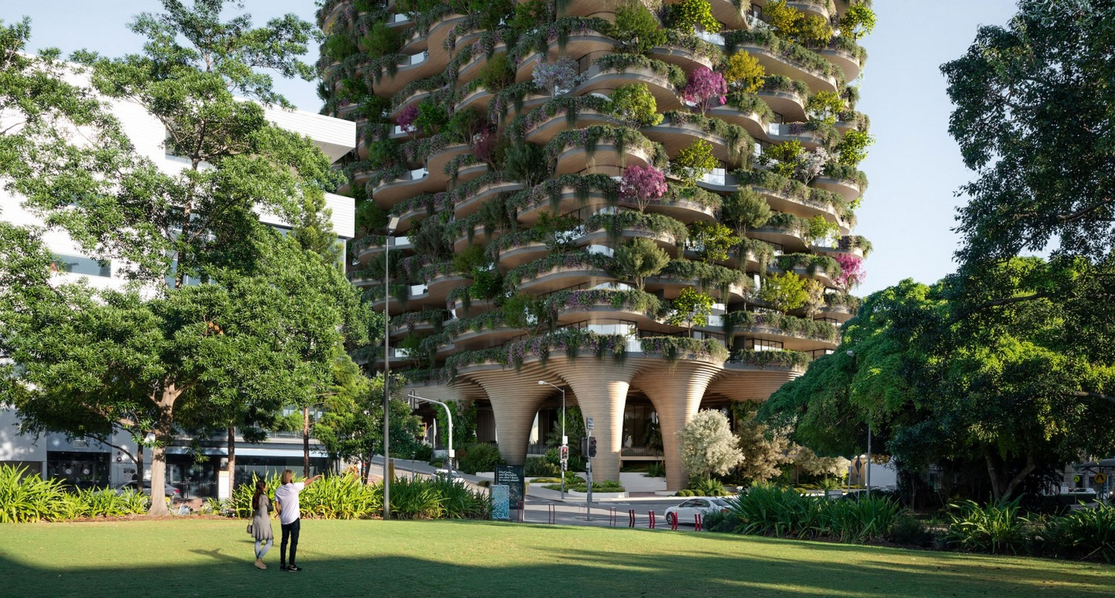 Este edificio de 30 pisos tiene más árboles y plantas que un parque urbano