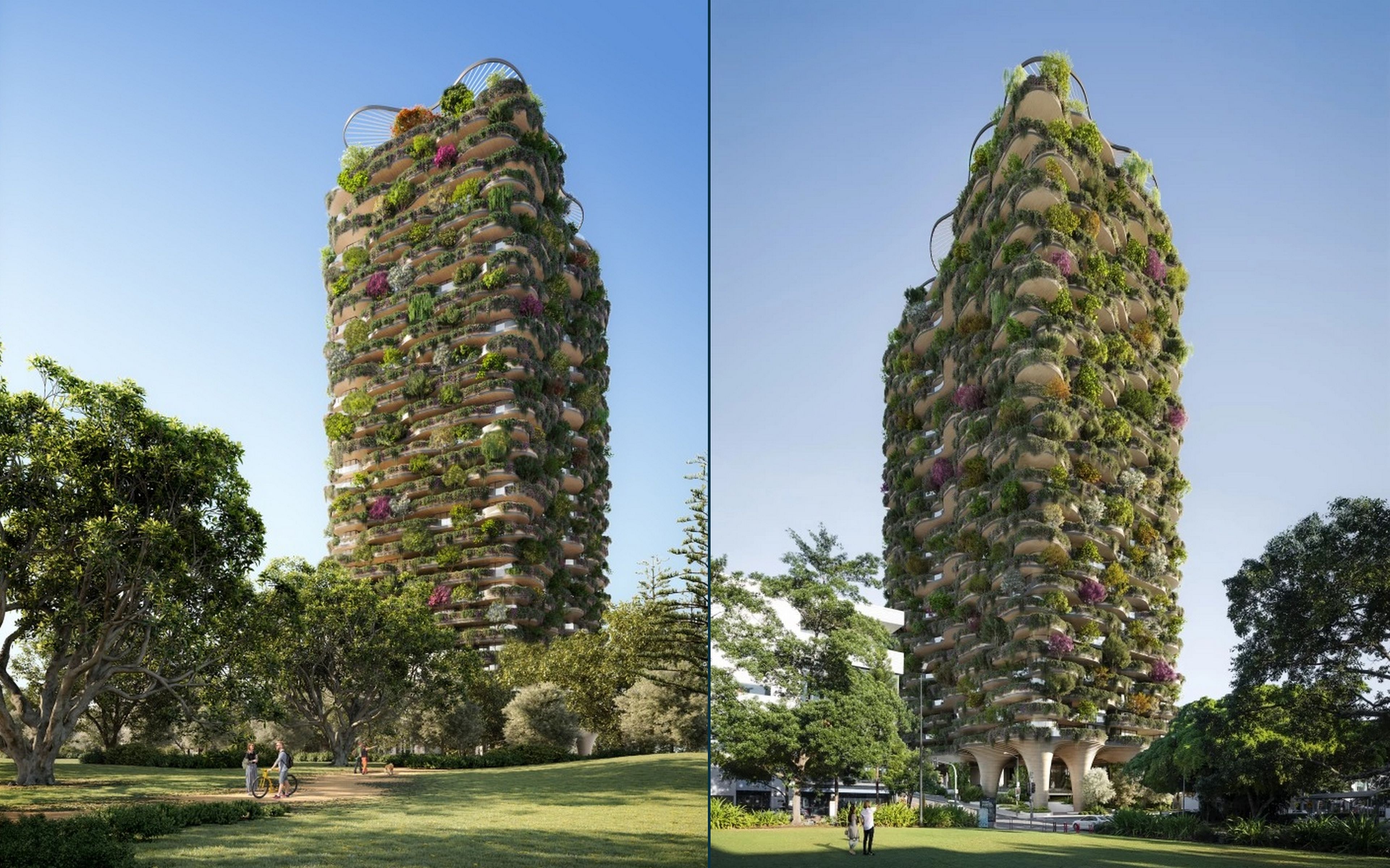 Este edificio de 30 pisos tiene más árboles y plantas que un parque urbano