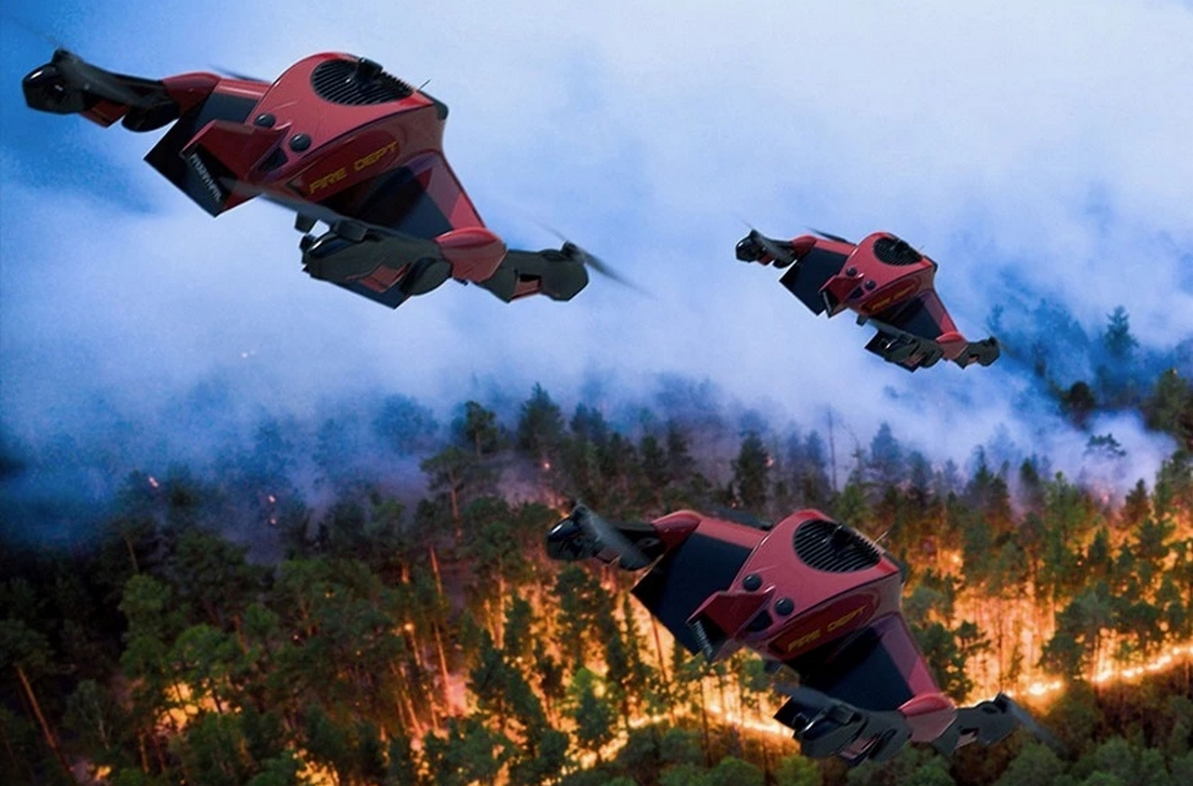 Estos drones híbridos de emergencia vuelan a 225 Km/h
