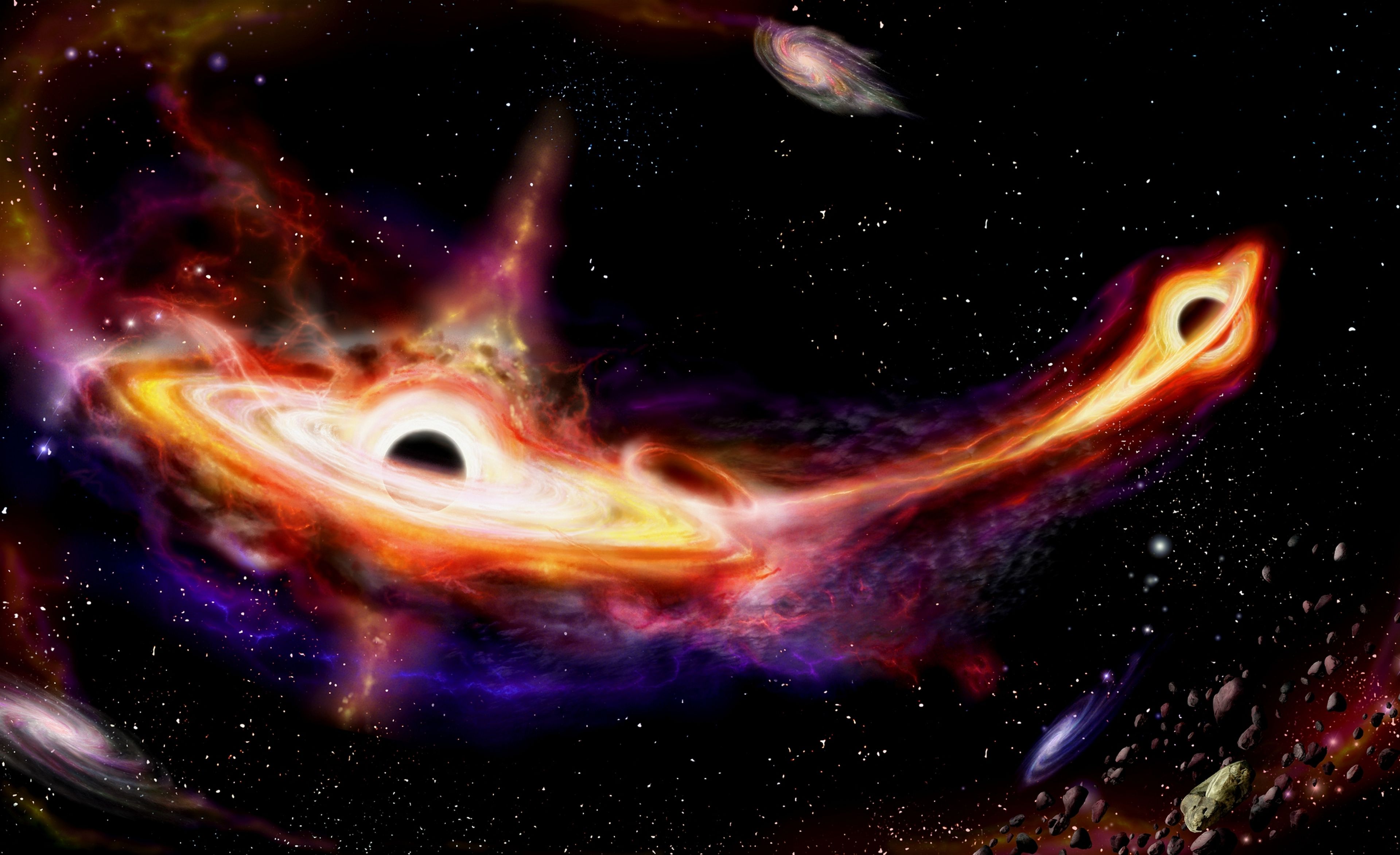 La mayor onda gravitacional jamás detectada desvela el choque de dos agujeros negros que no deberían existir