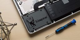 Kingston SSD drive in a laptop