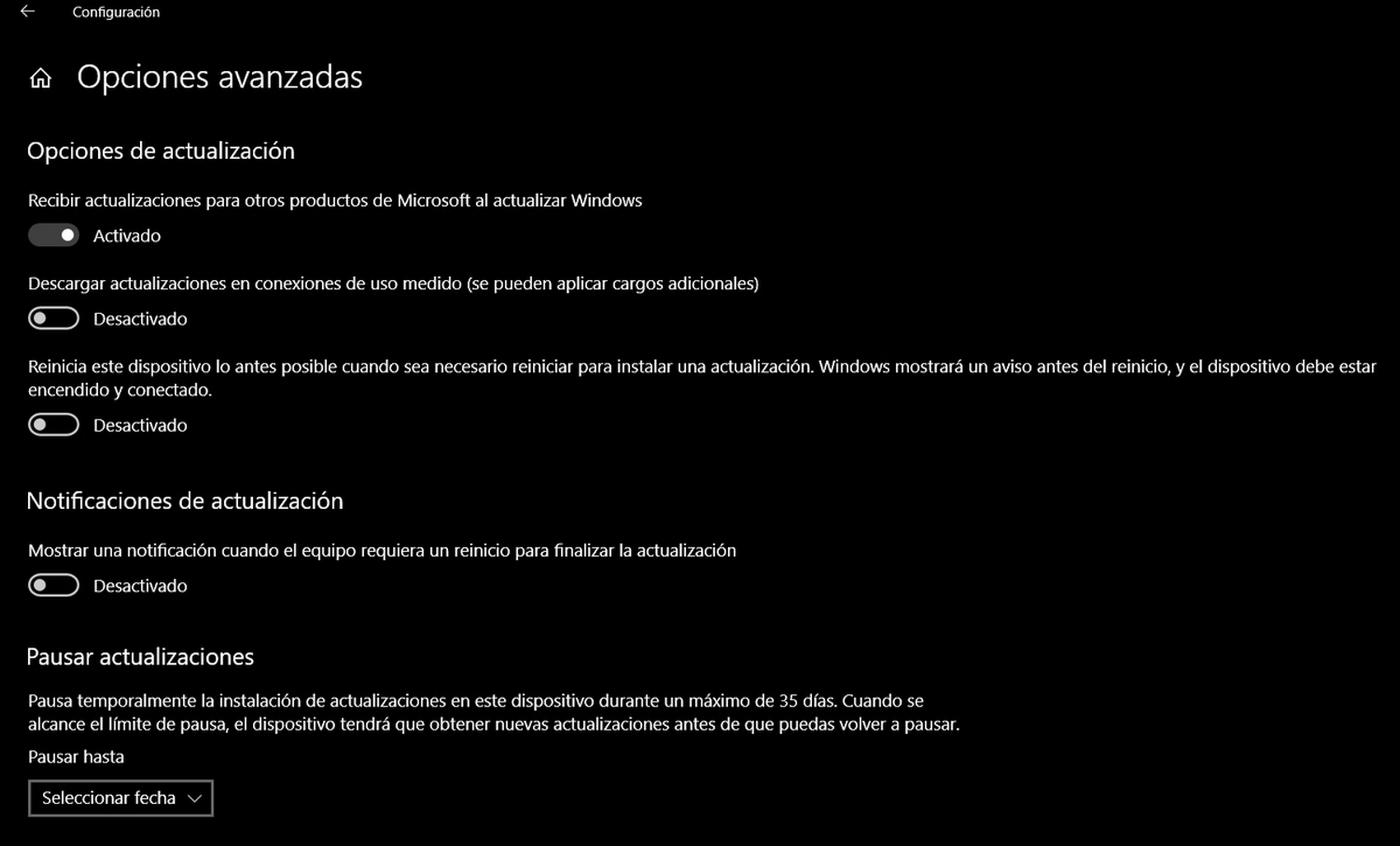 Actualización Windows 10