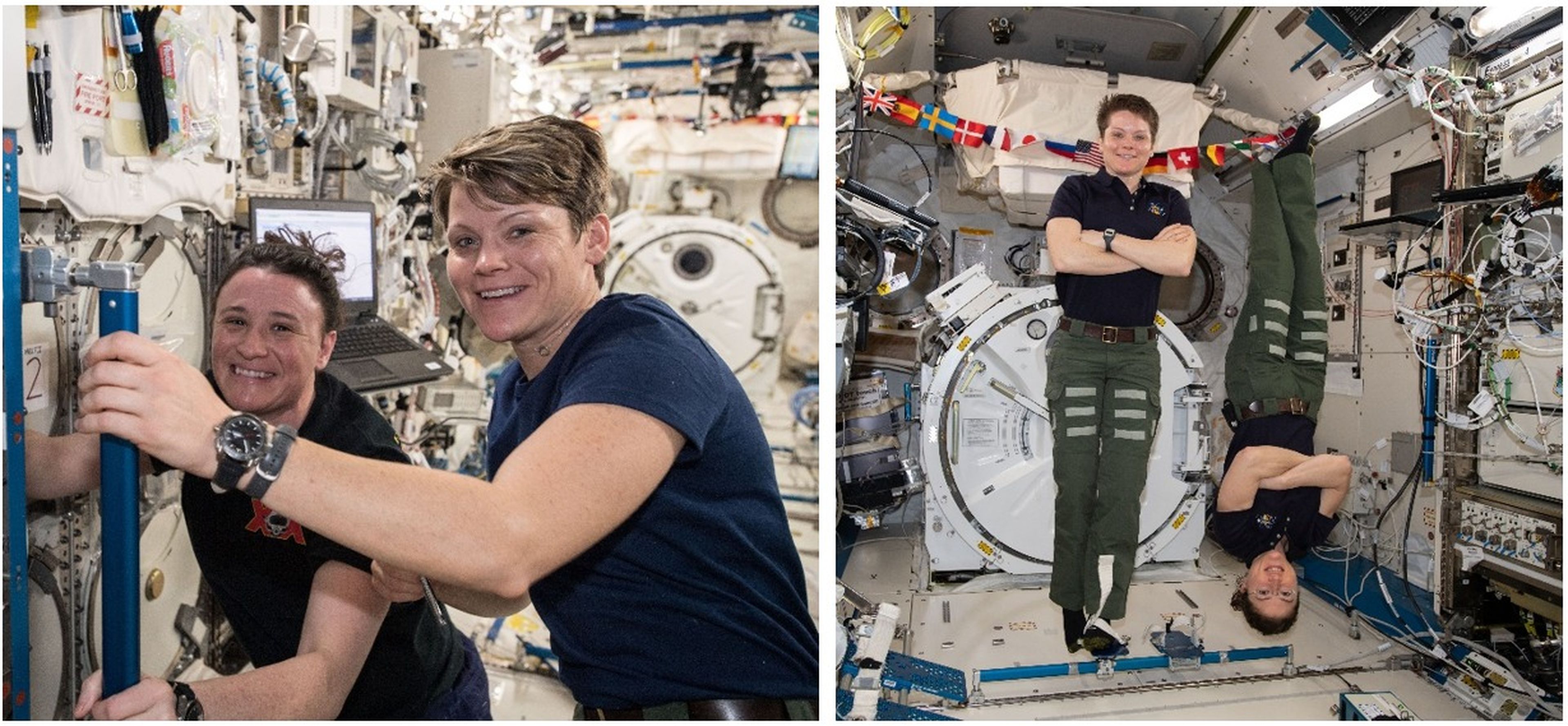 Astronautas Serena Auñón-Chancellor, Anne McClain y Koch