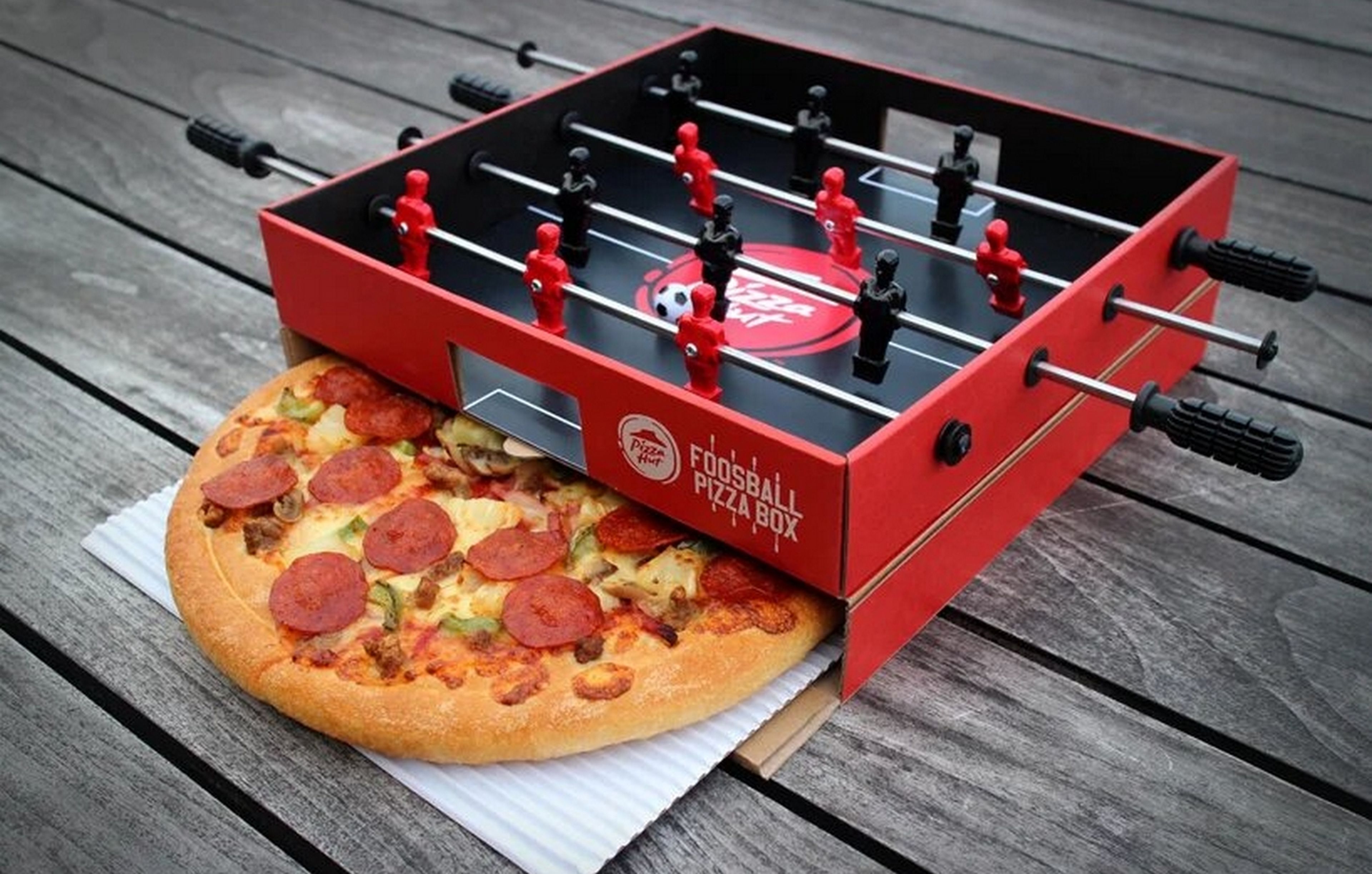 Las nuevas cajas de Pizza Hut que entusiasman a los más futboleros