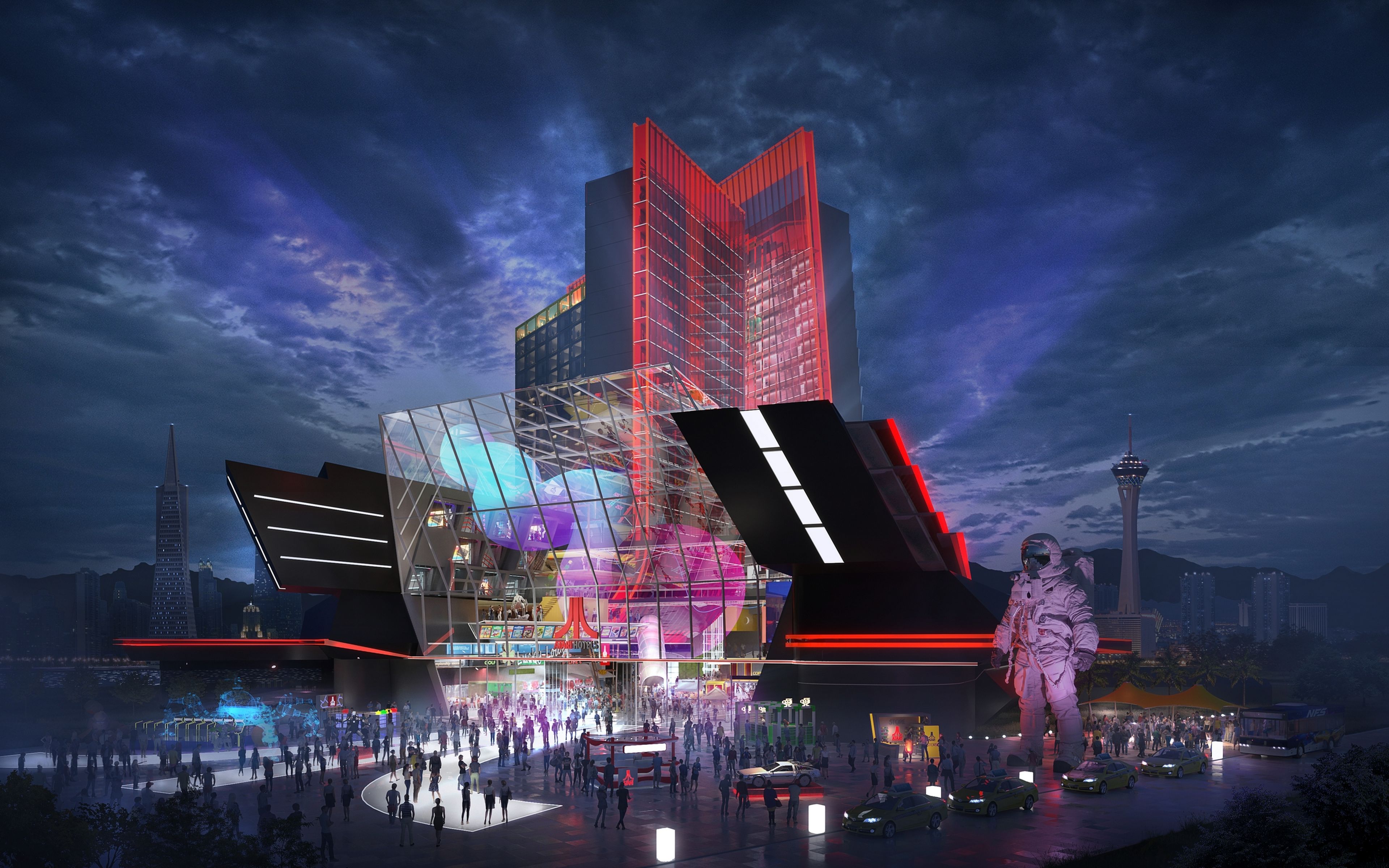 El nuevo Hotel Atari de Las Vegas parece sacado de Blade Runner