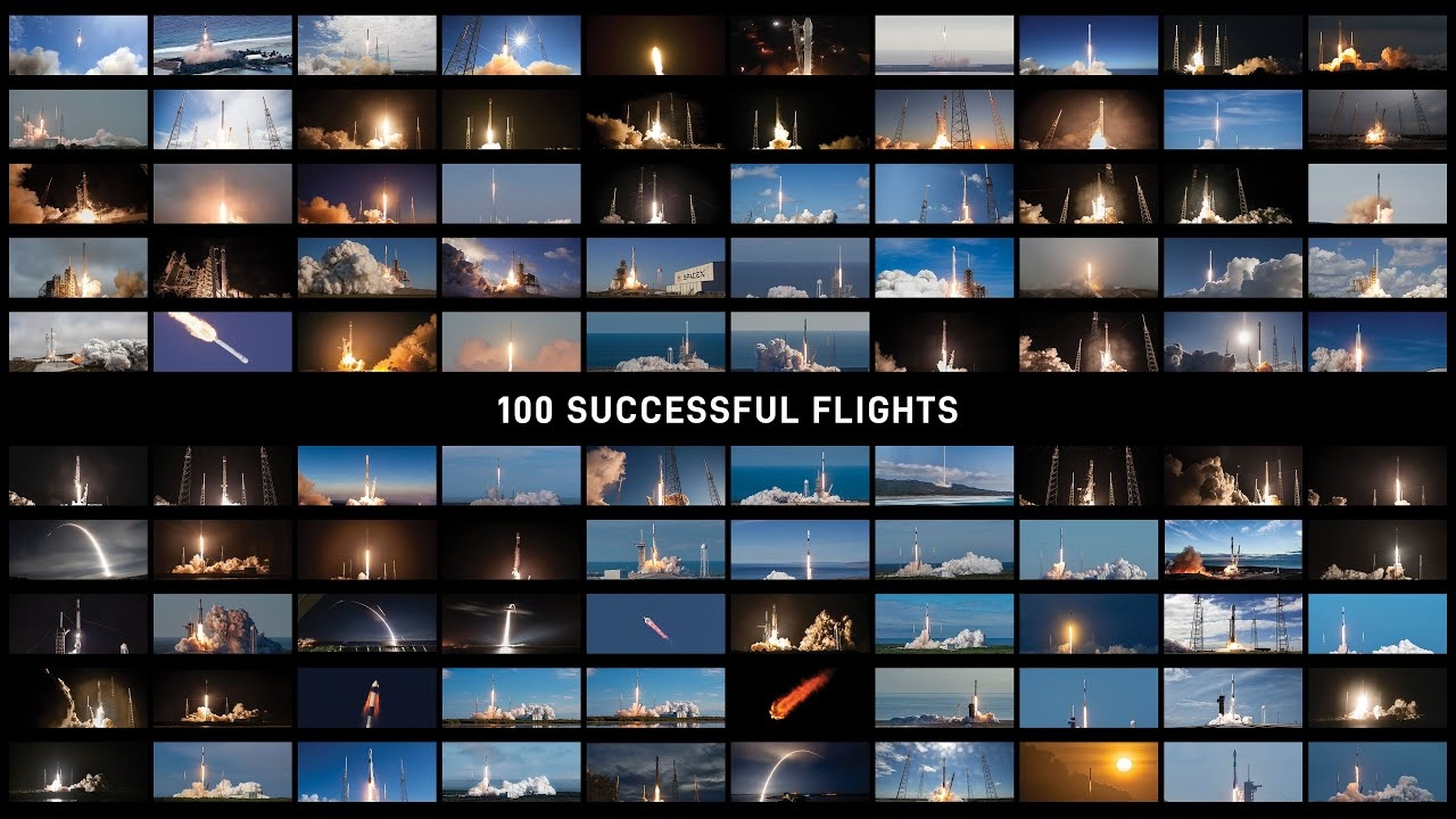 SpaceX está de aniversario: 100 vuelos espaciales en un minuto