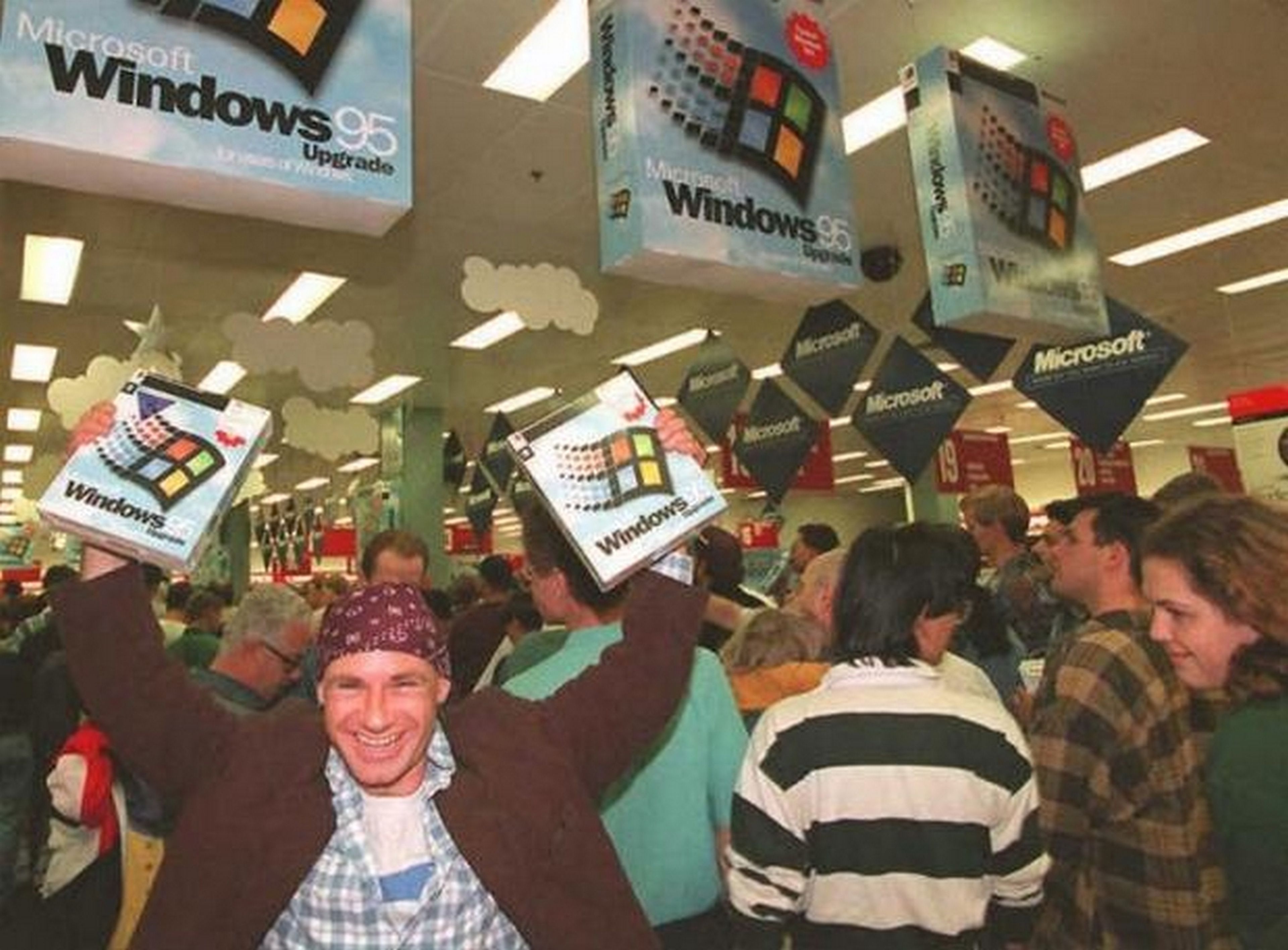 Windows 95 se agota en tiendas