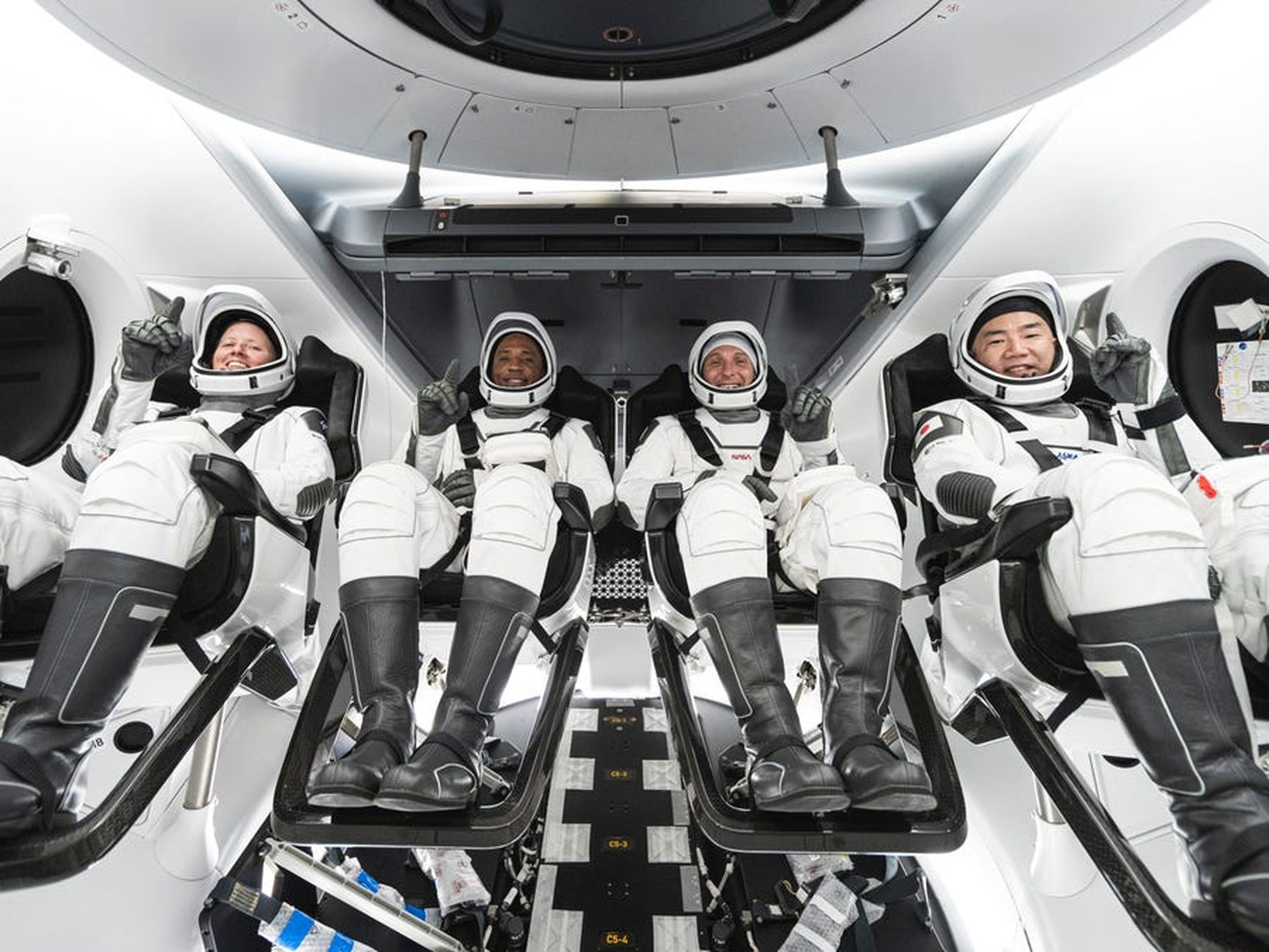 Astronautas de la NASA en Crew-1 de SpaceX