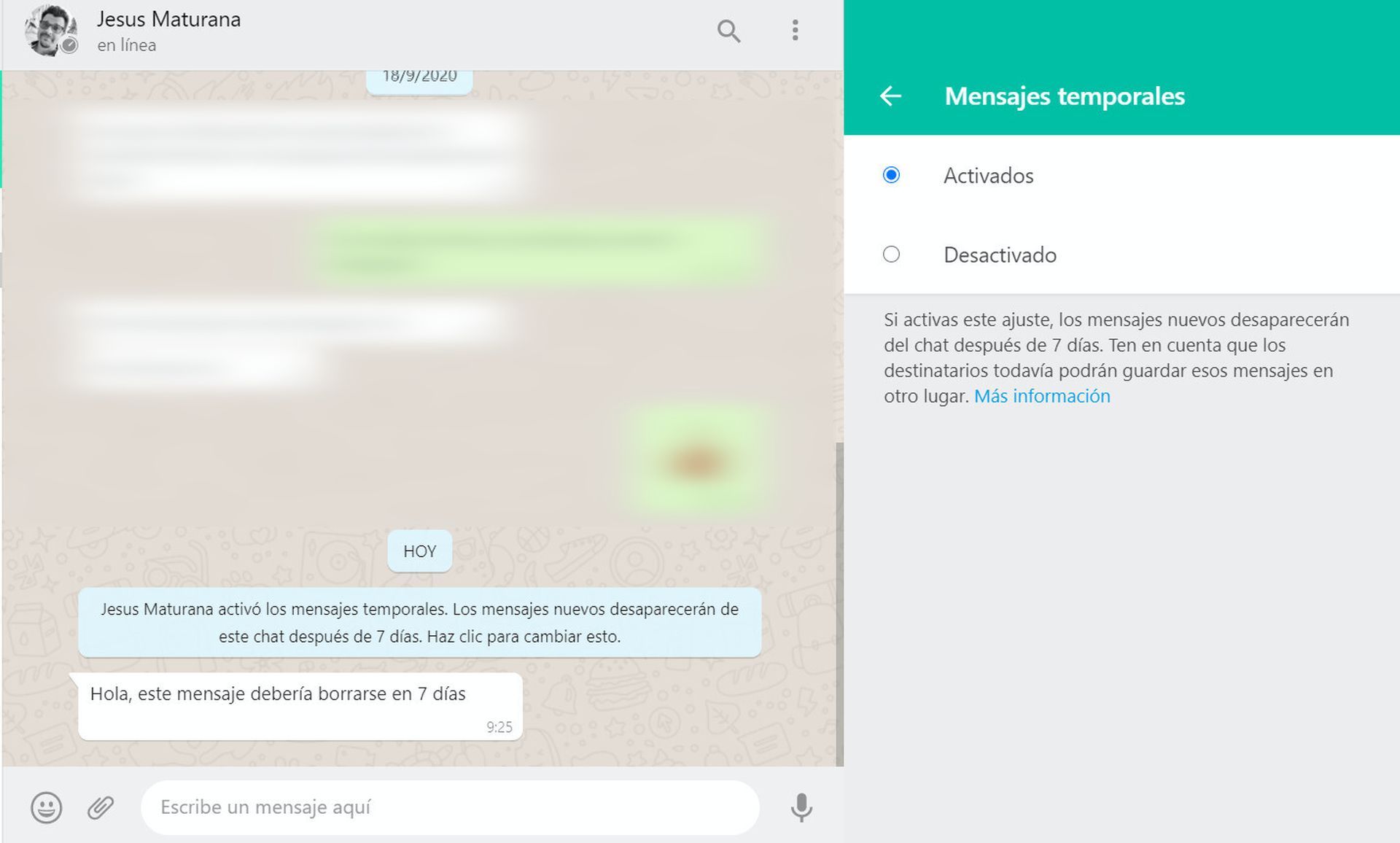 Mensajes Que Se Autodestruyen En Whatsapp Así Funcionan Los Mensajes Temporales 4911