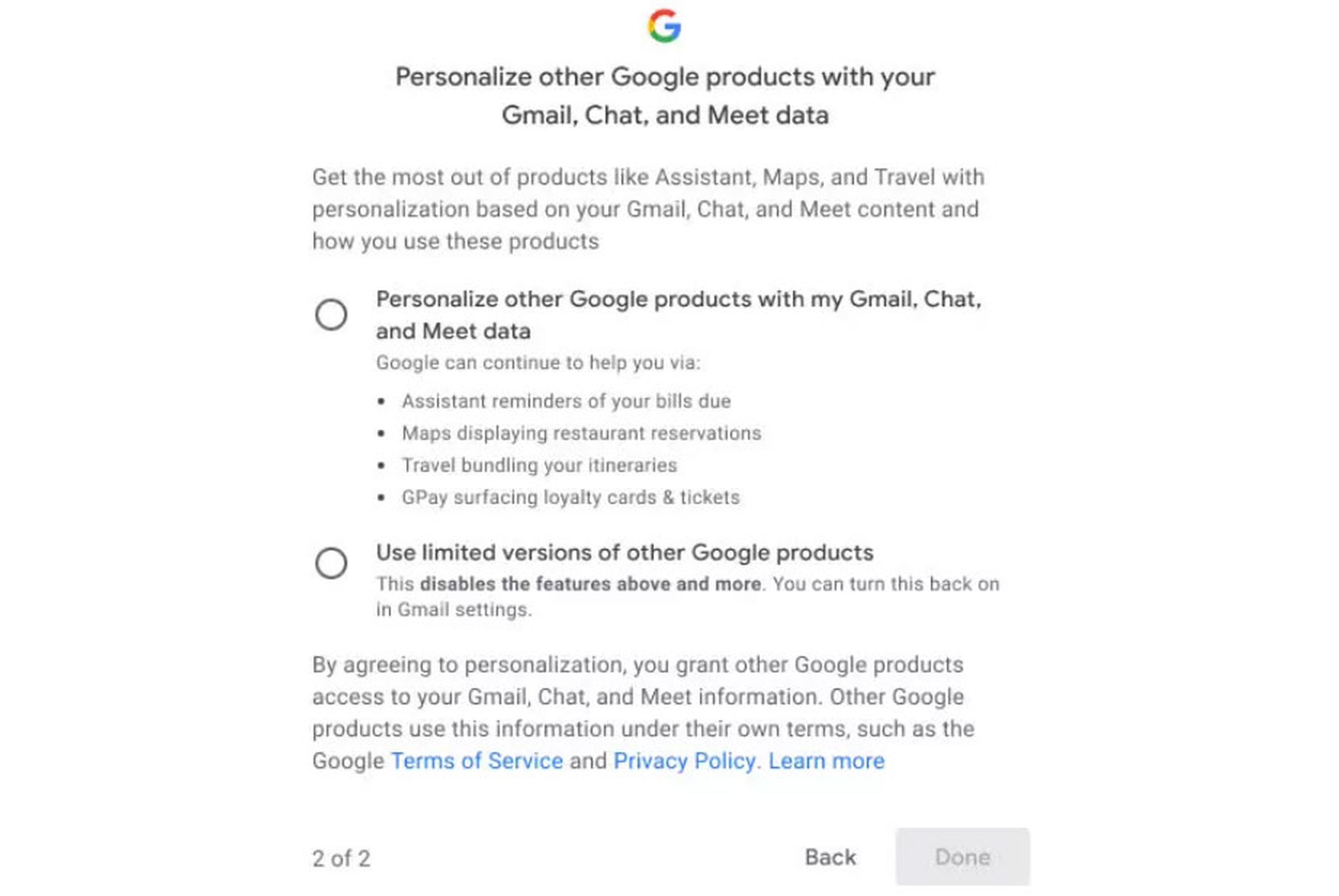 Privacidad servicios Google