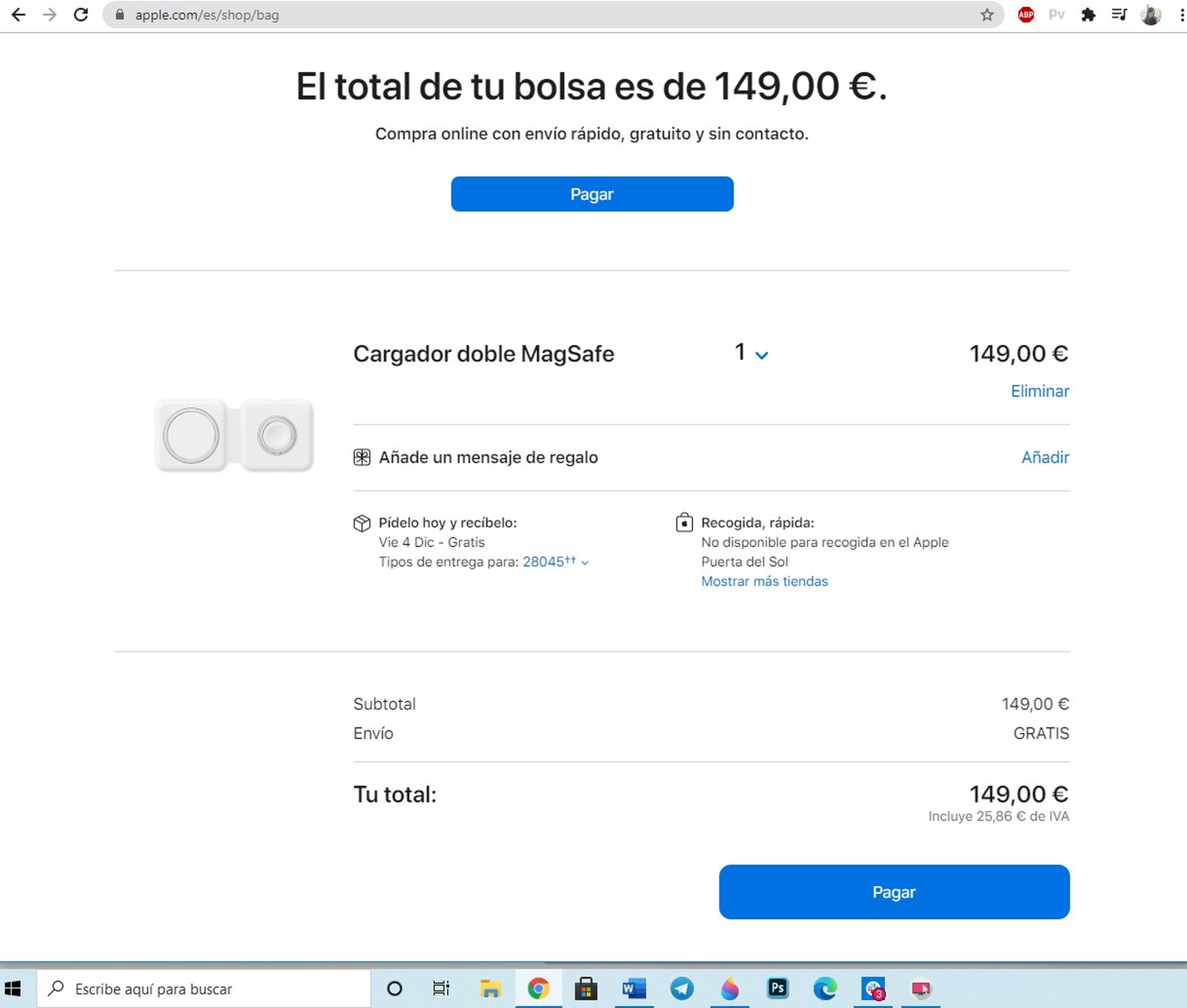 Apple MagSafe 149 €