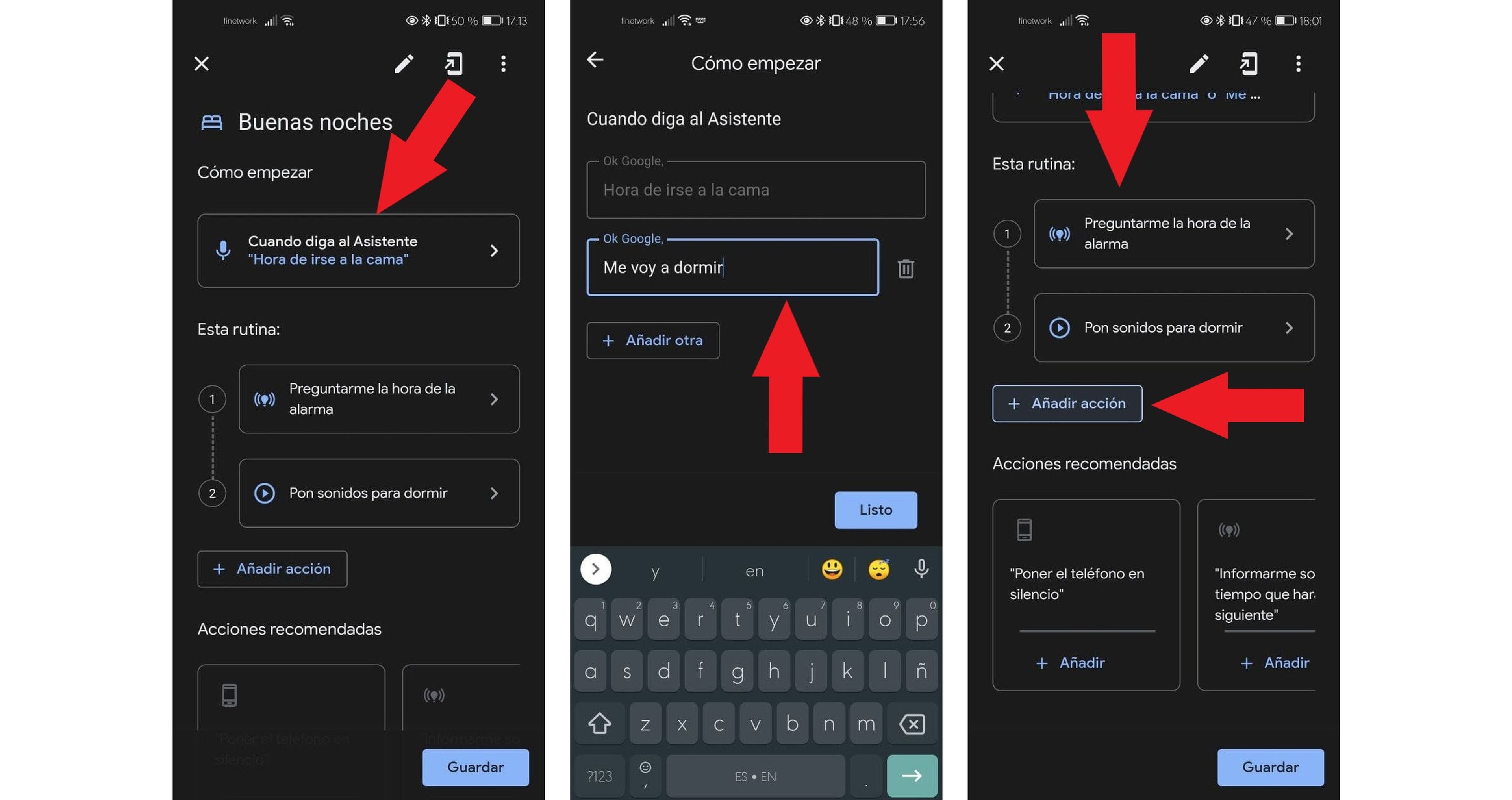 Crear rutinas con Google Assistant en Android
