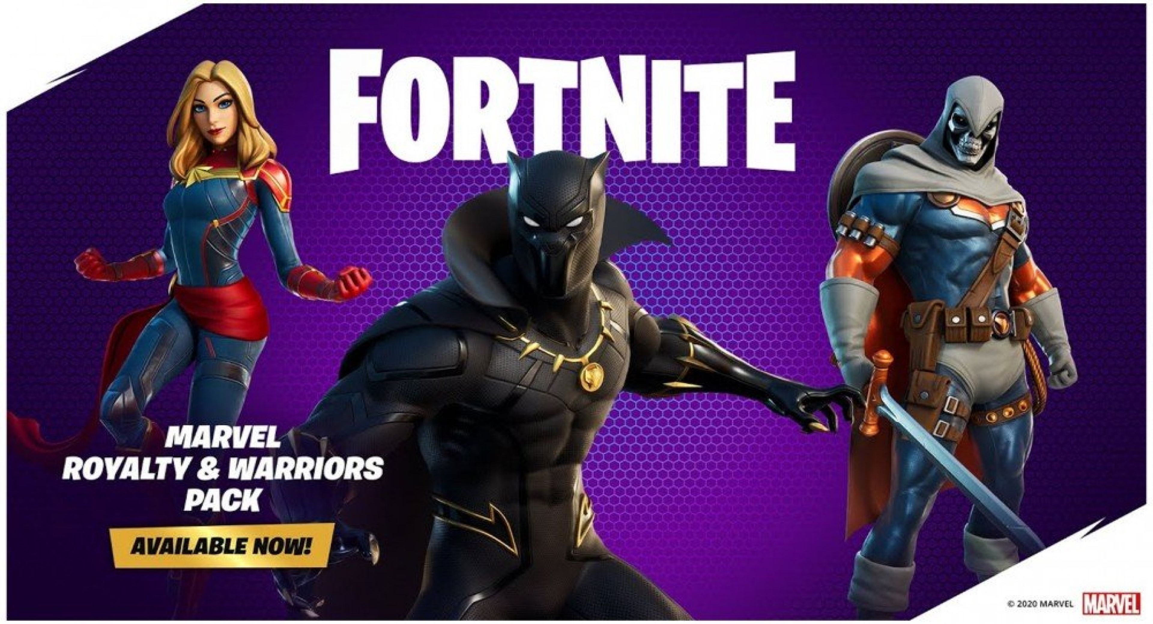 Fortnite Marvel Royalty and Warriors Pack