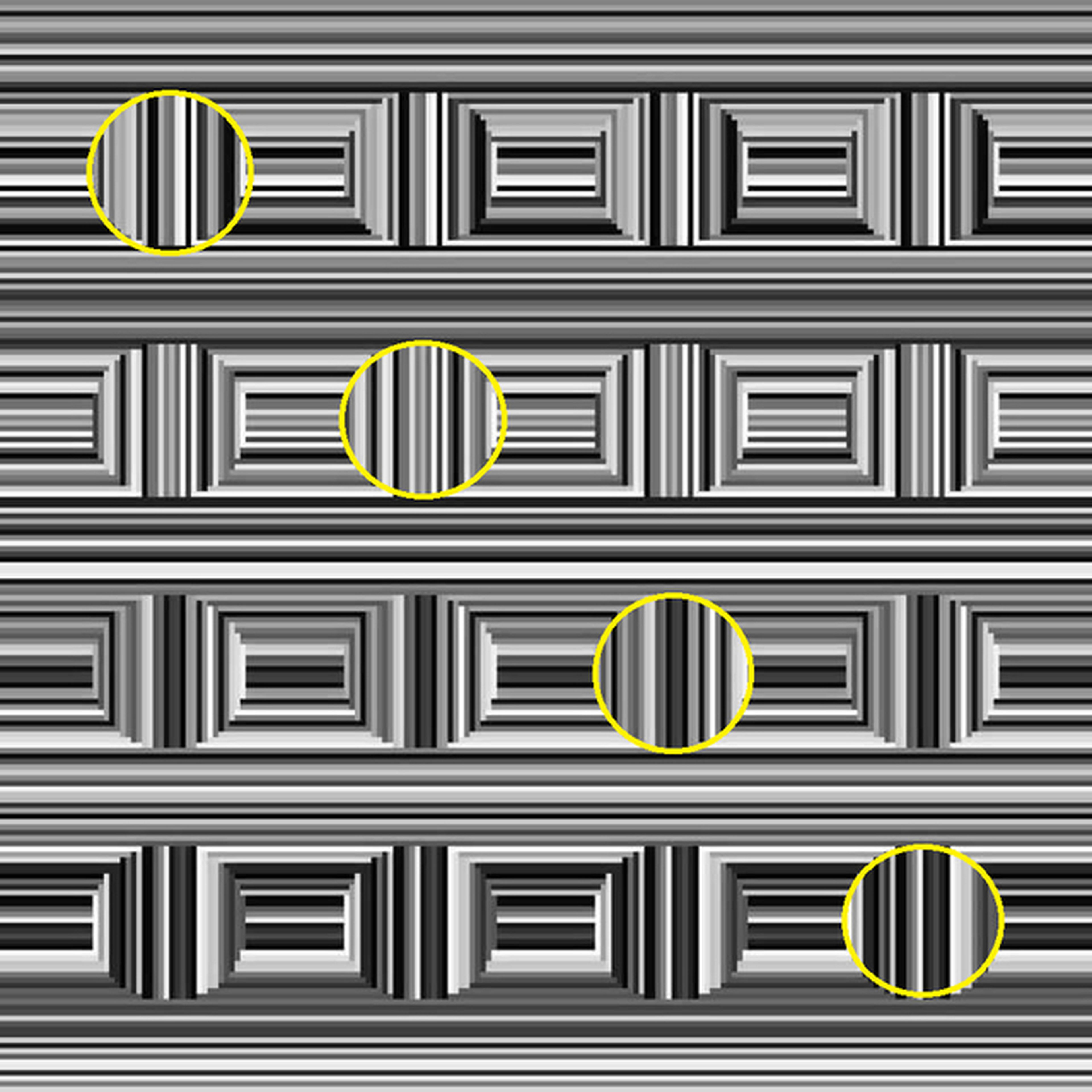 Solución a la ilusión óptica de Coffer