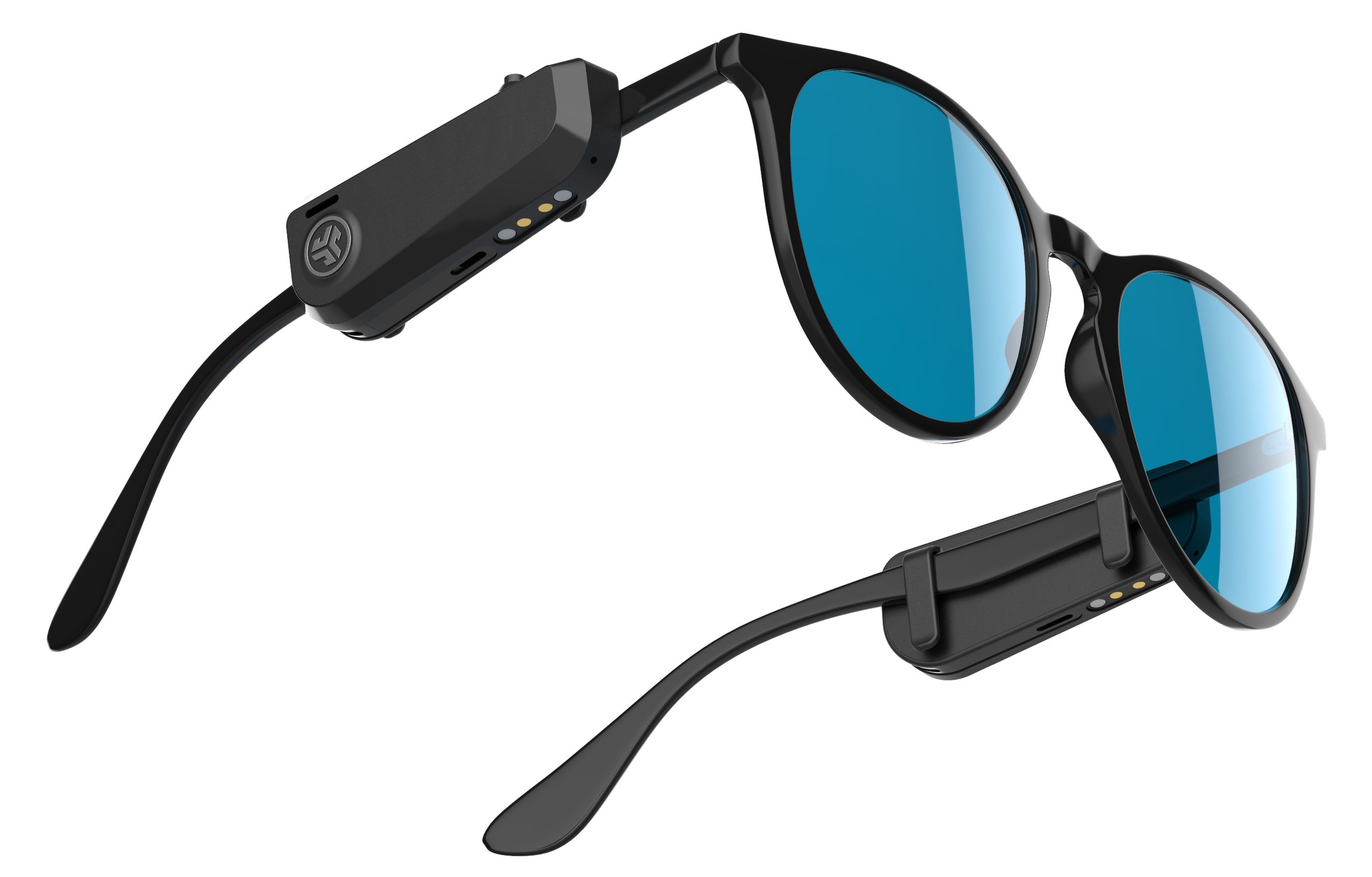 Este accesorio convierte unas gafas convencionales en gafas con altavoces