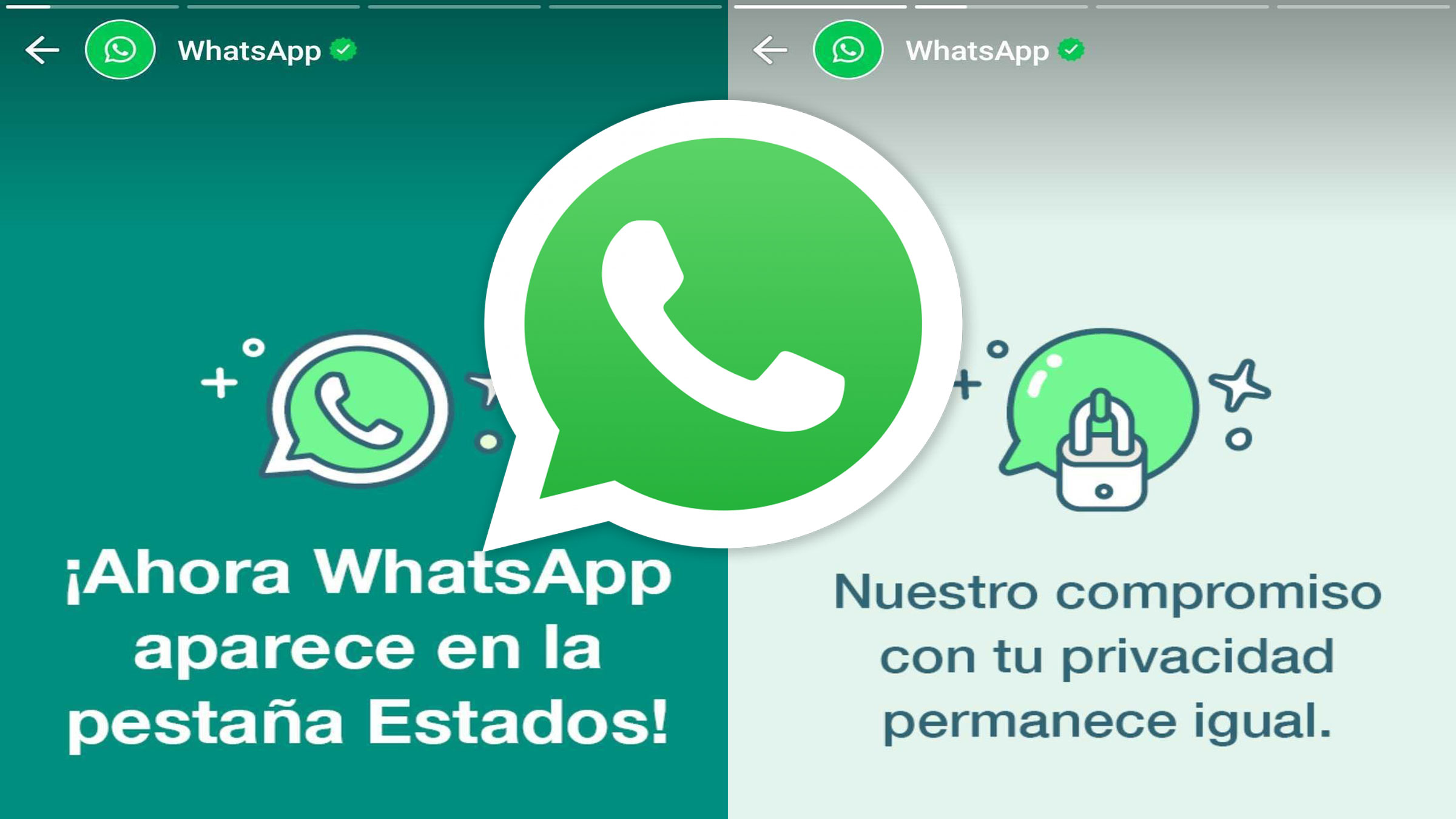 WhatsApp ahora te informará desde la pestaña Estados, y su primer mensaje  tiene que ver con la privacidad | Computer Hoy