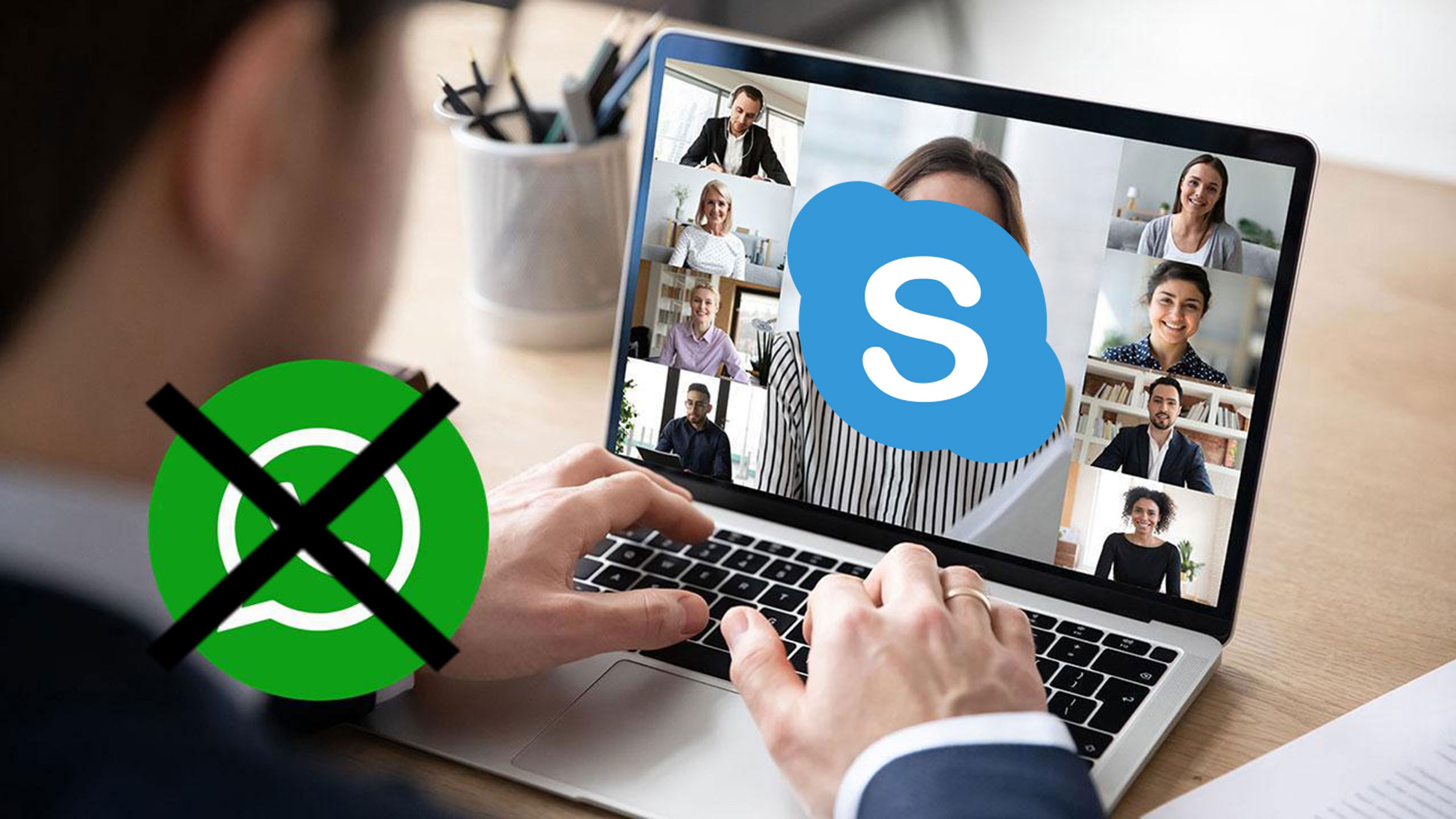 Skype y WhatsApp