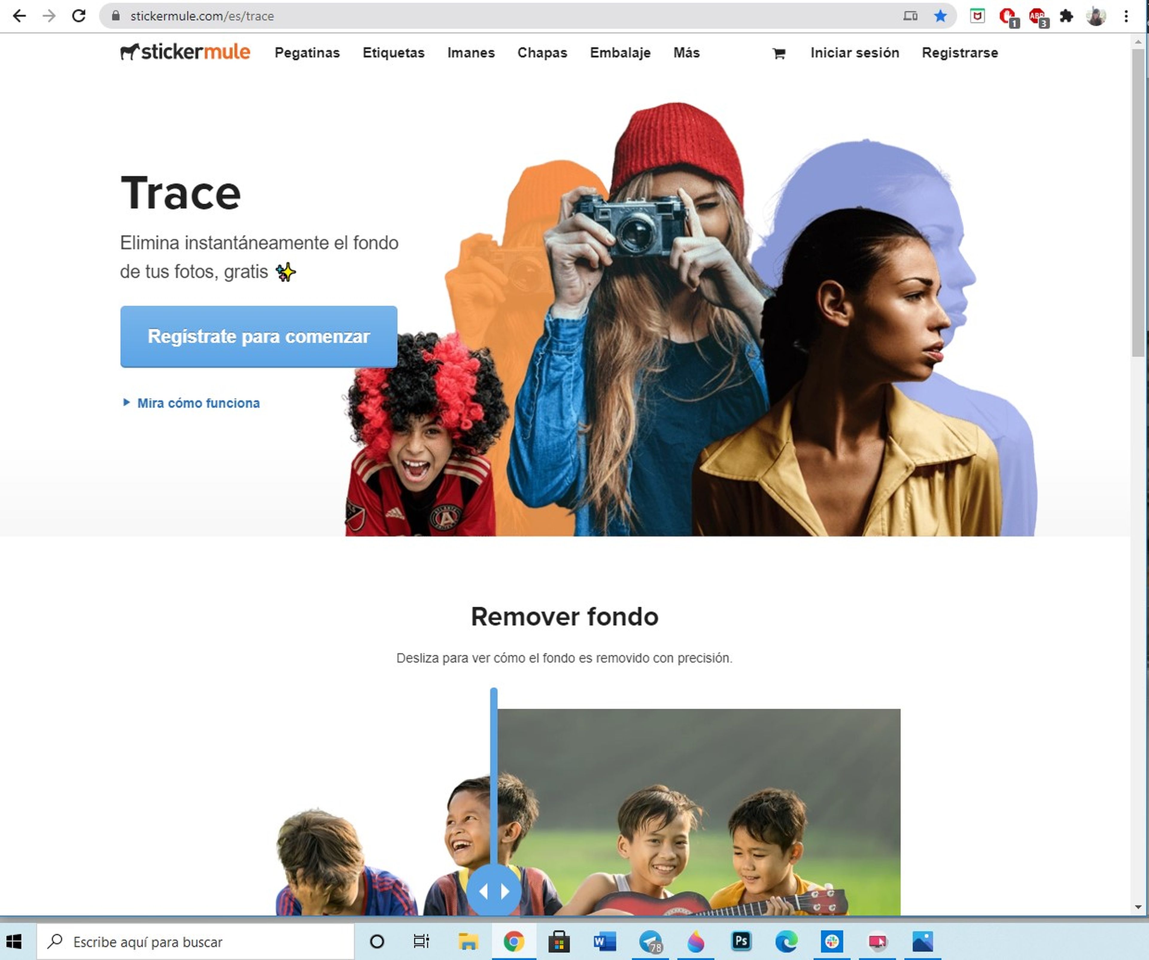 StickerMule, una web para eliminar el fondo de las fotografías
