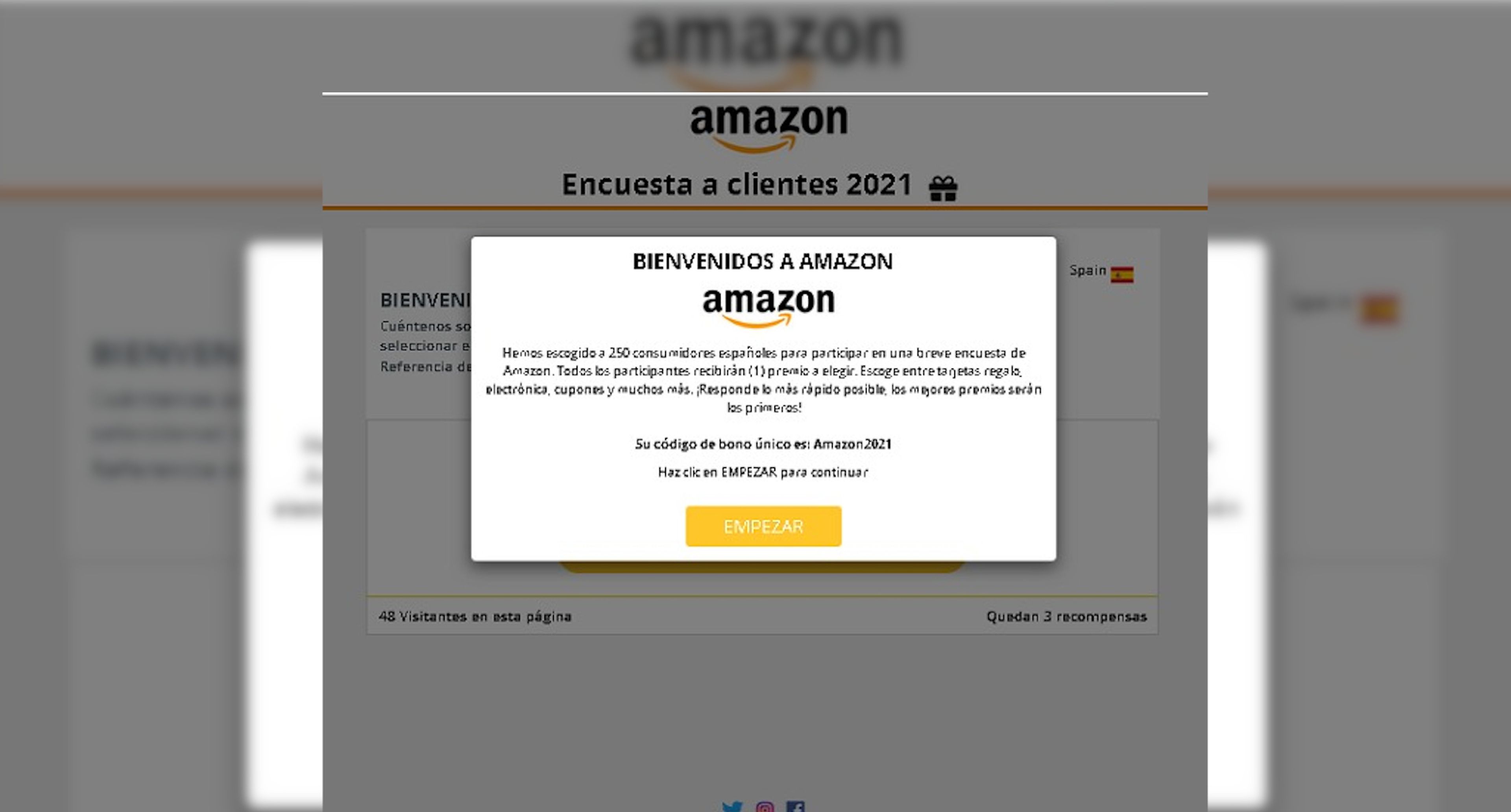 Amazon estafa
