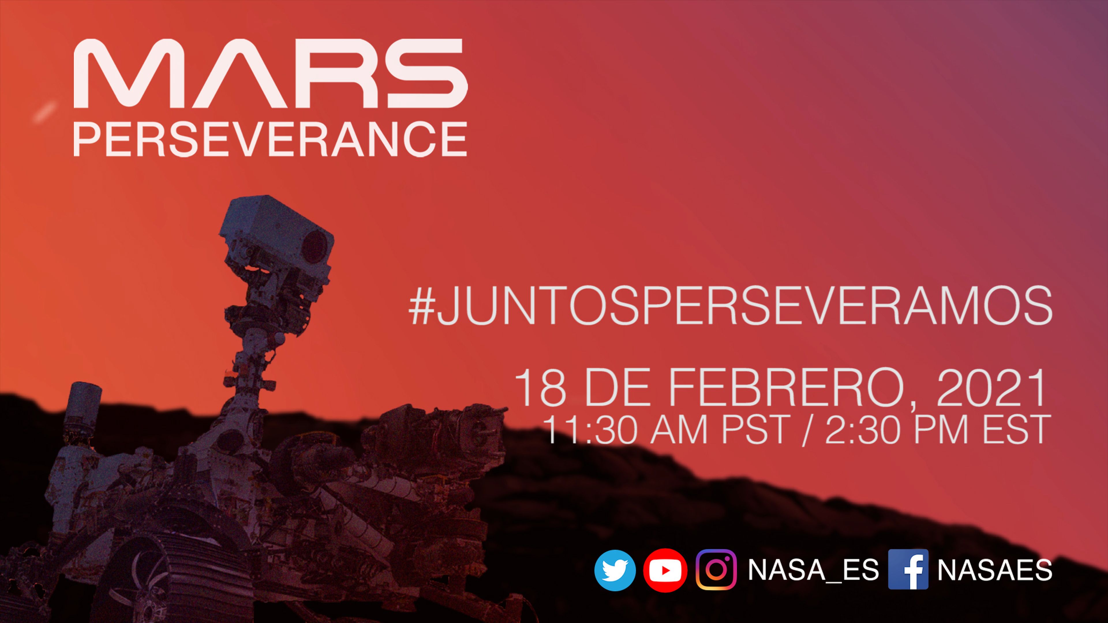 Por primera vez, la NASA retransmitirá en español el aterrizaje en directo de la Perseverance en Marte