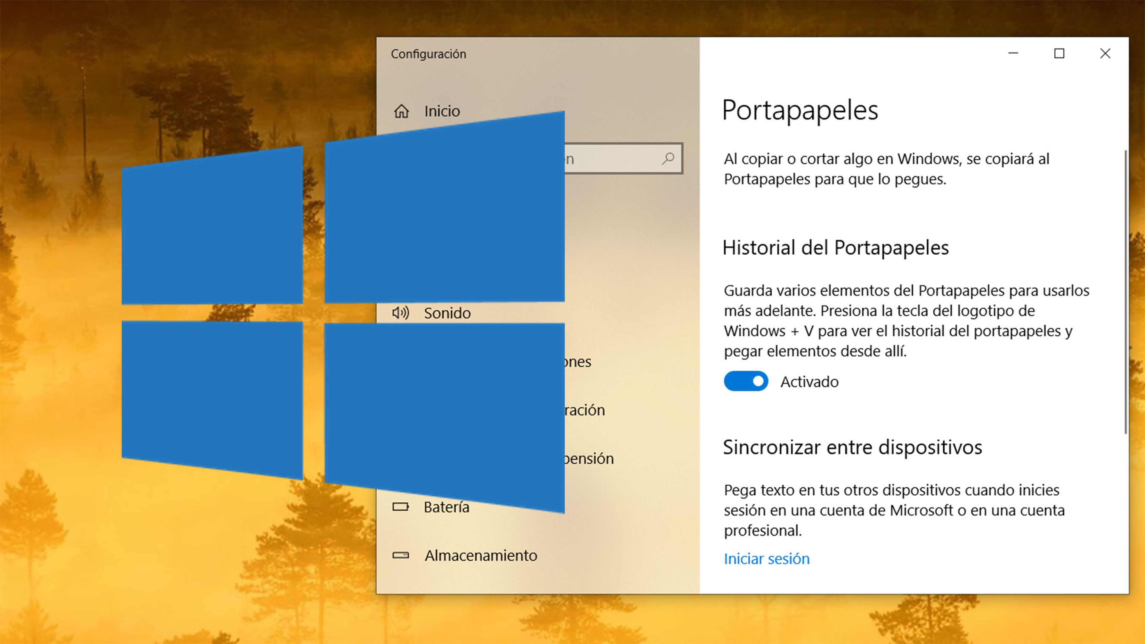 Windows 10 Historial portapapeles