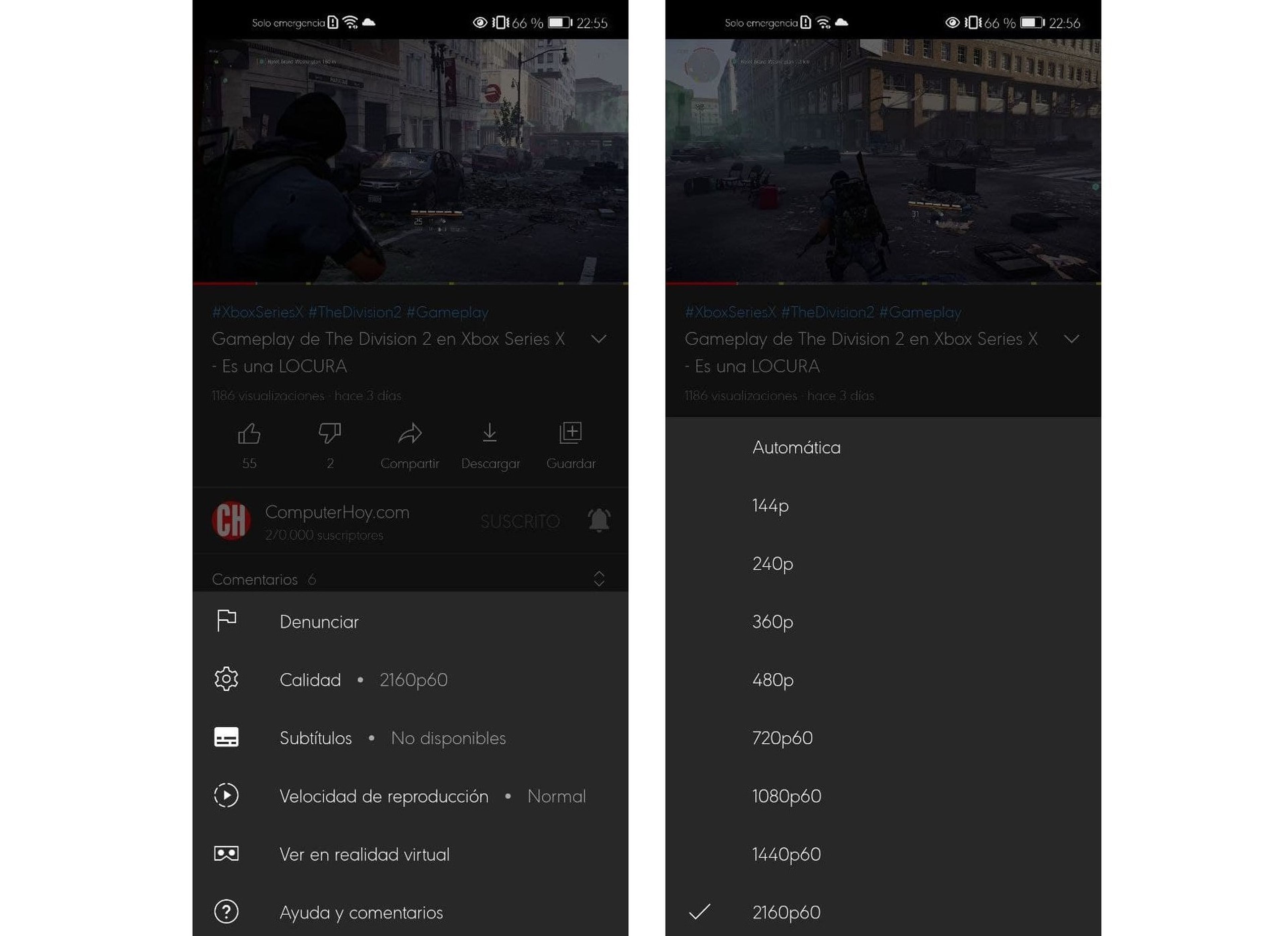 YouTube Android 4K