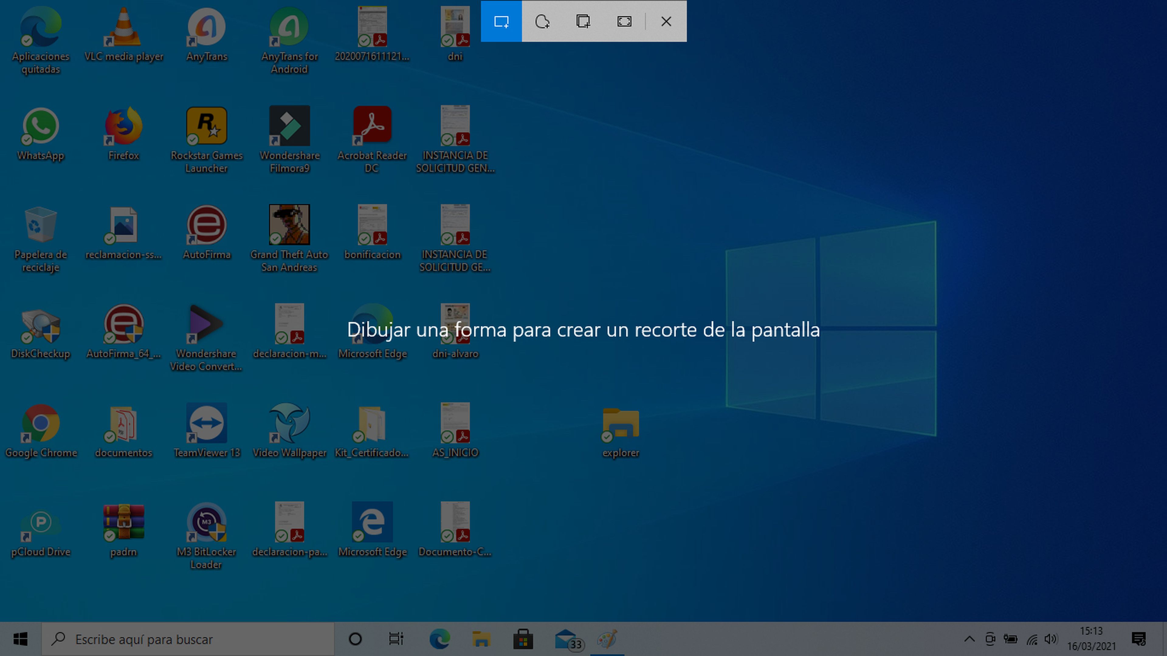 Hacer captura de pantalla en Windows 10