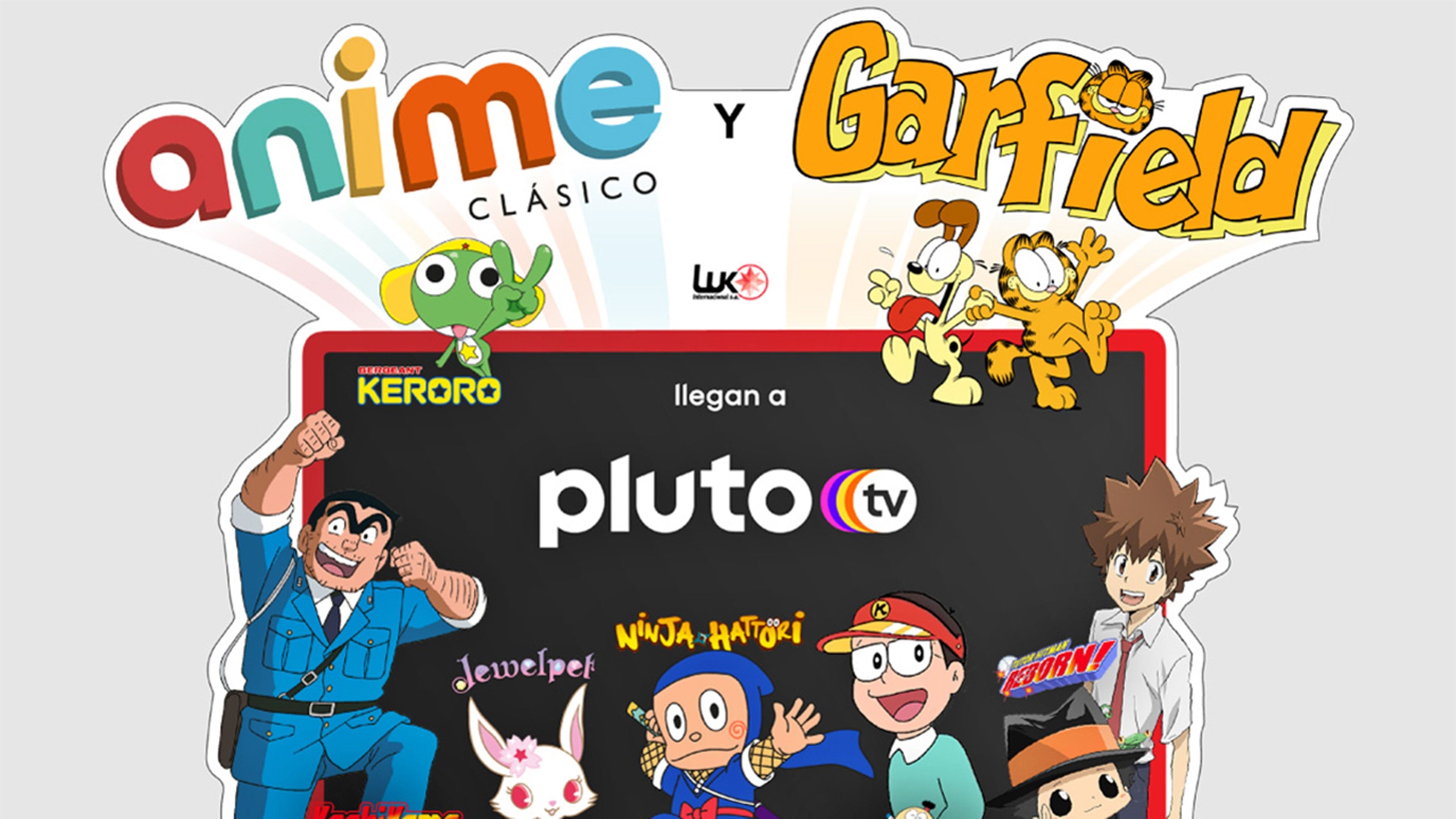 Canales Anime Clásico y Garfield en Pluto TV