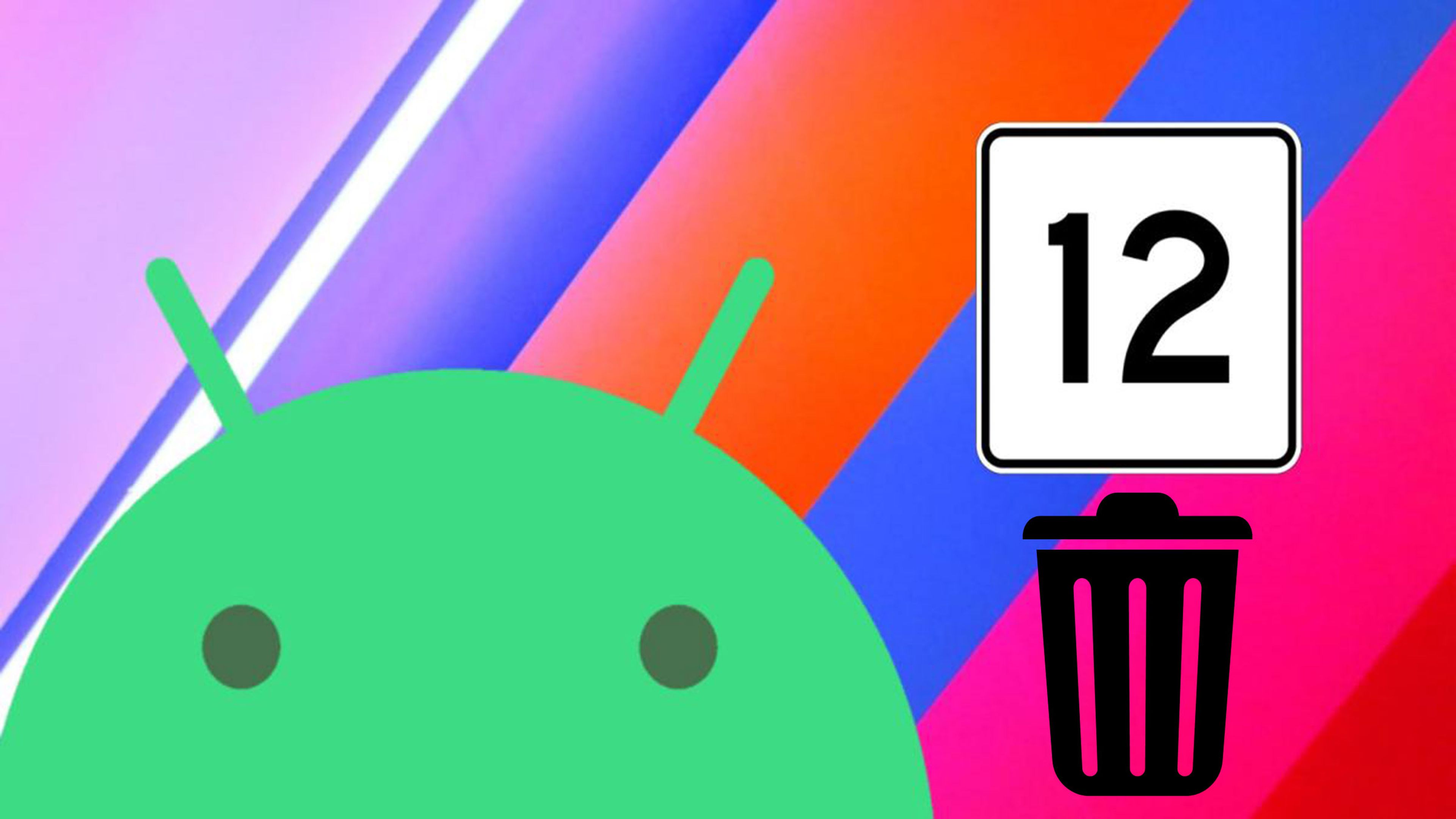 Papelera reciclaje Android 12