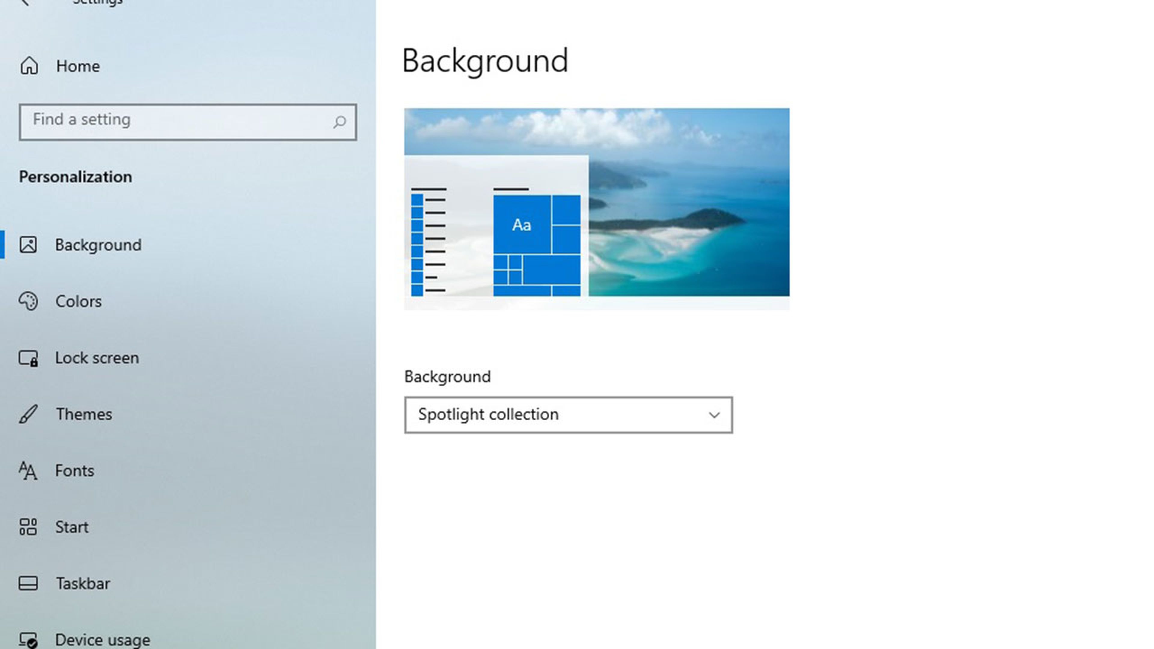 Personalización Windows 10
