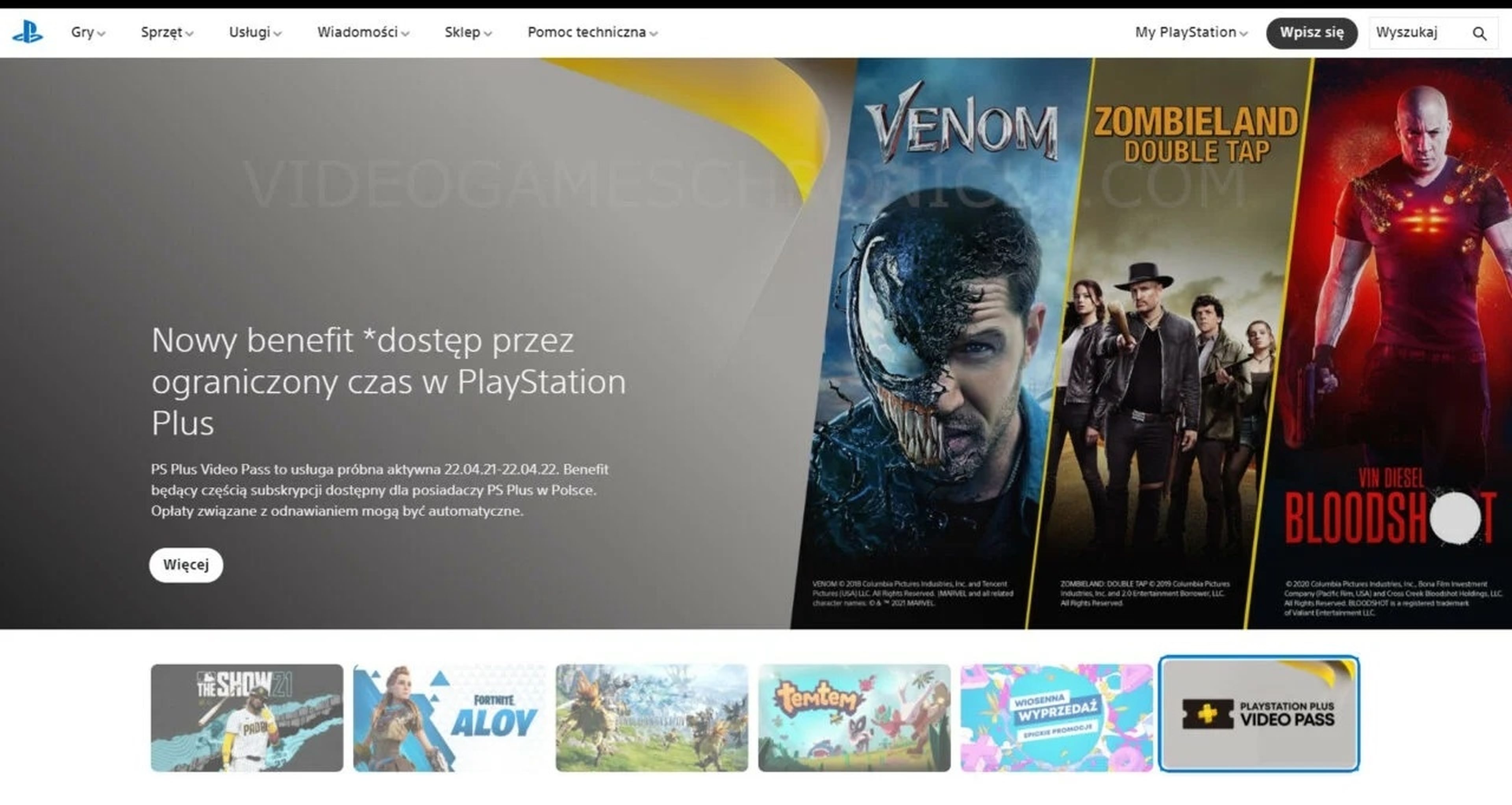 PlayStation Polonia filtra sin querer PlayStation Plus Video Pass, un nuevo servicio de cine