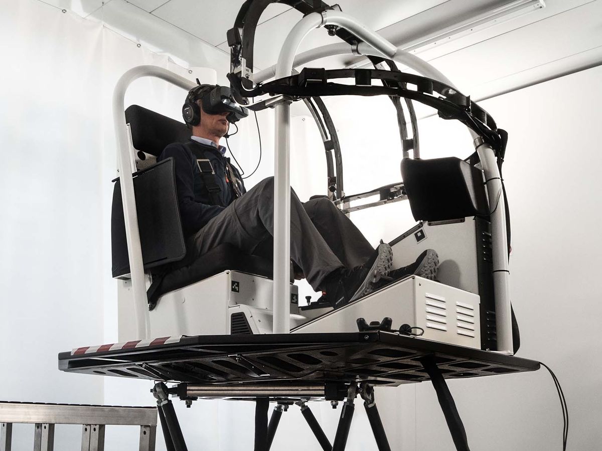 El primer simulador de helicóptero en realidad virtual aprobado  oficialmente para entrenar a los pilotos