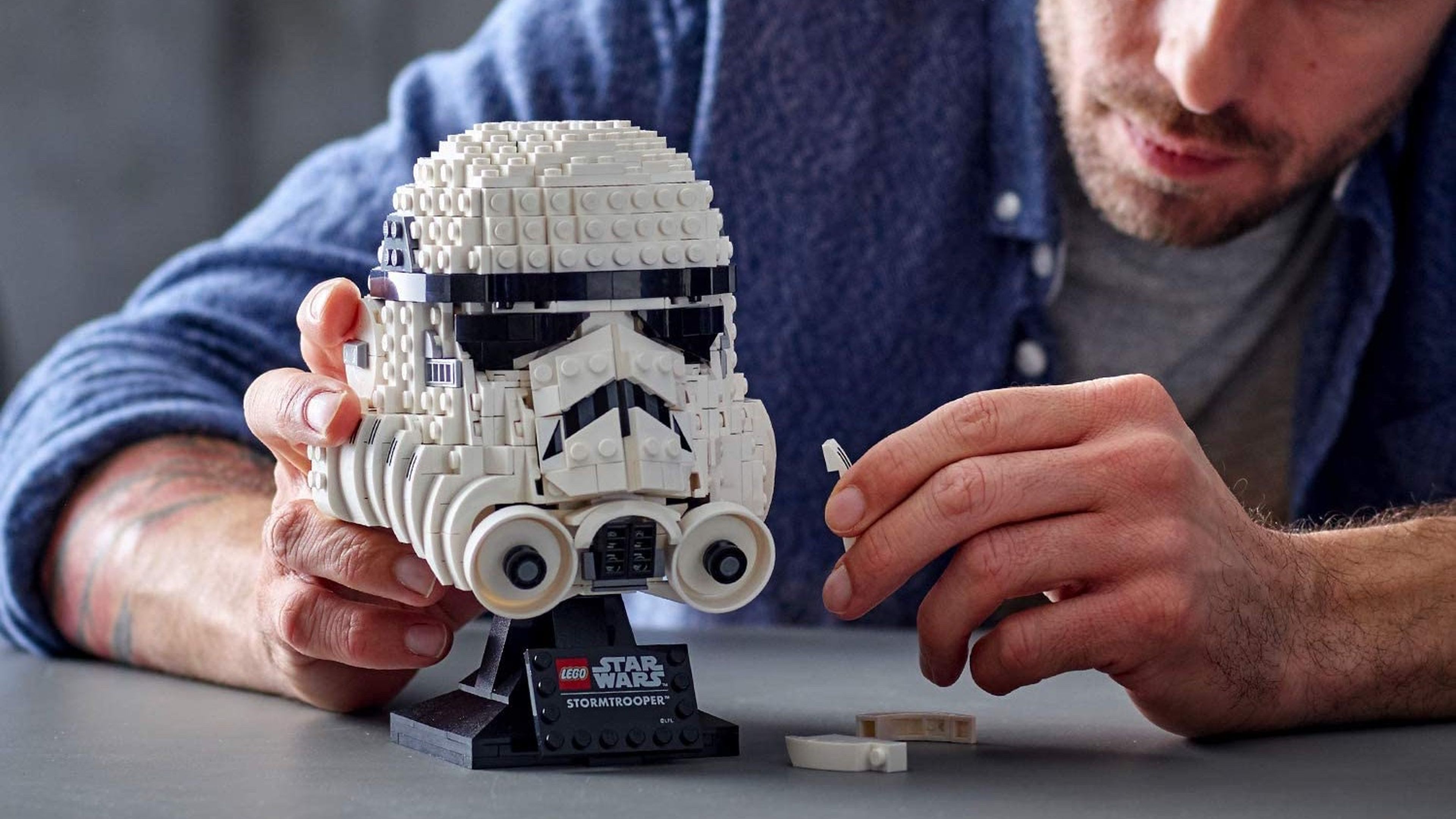 Busto Stormtrooper de Star Wars en LEGO