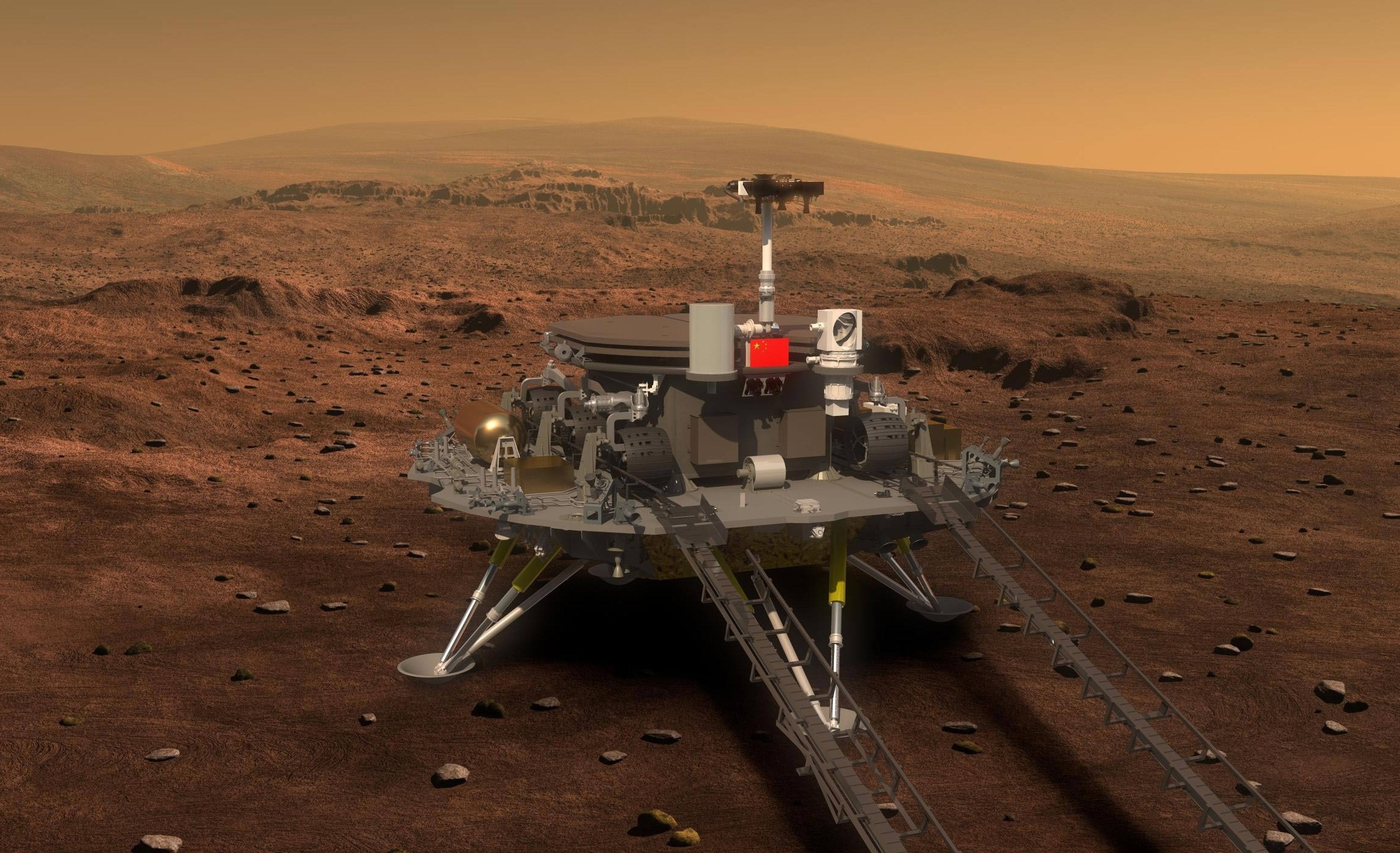 China aterriza esta madrugada en Marte