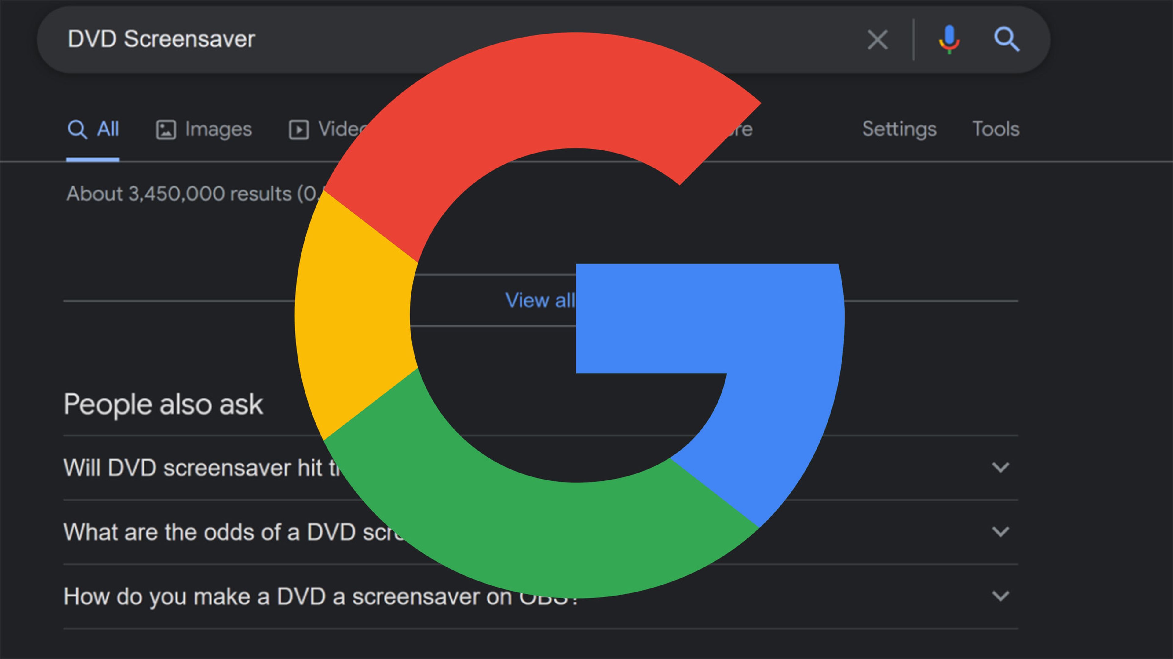DVD Screensaver en Google