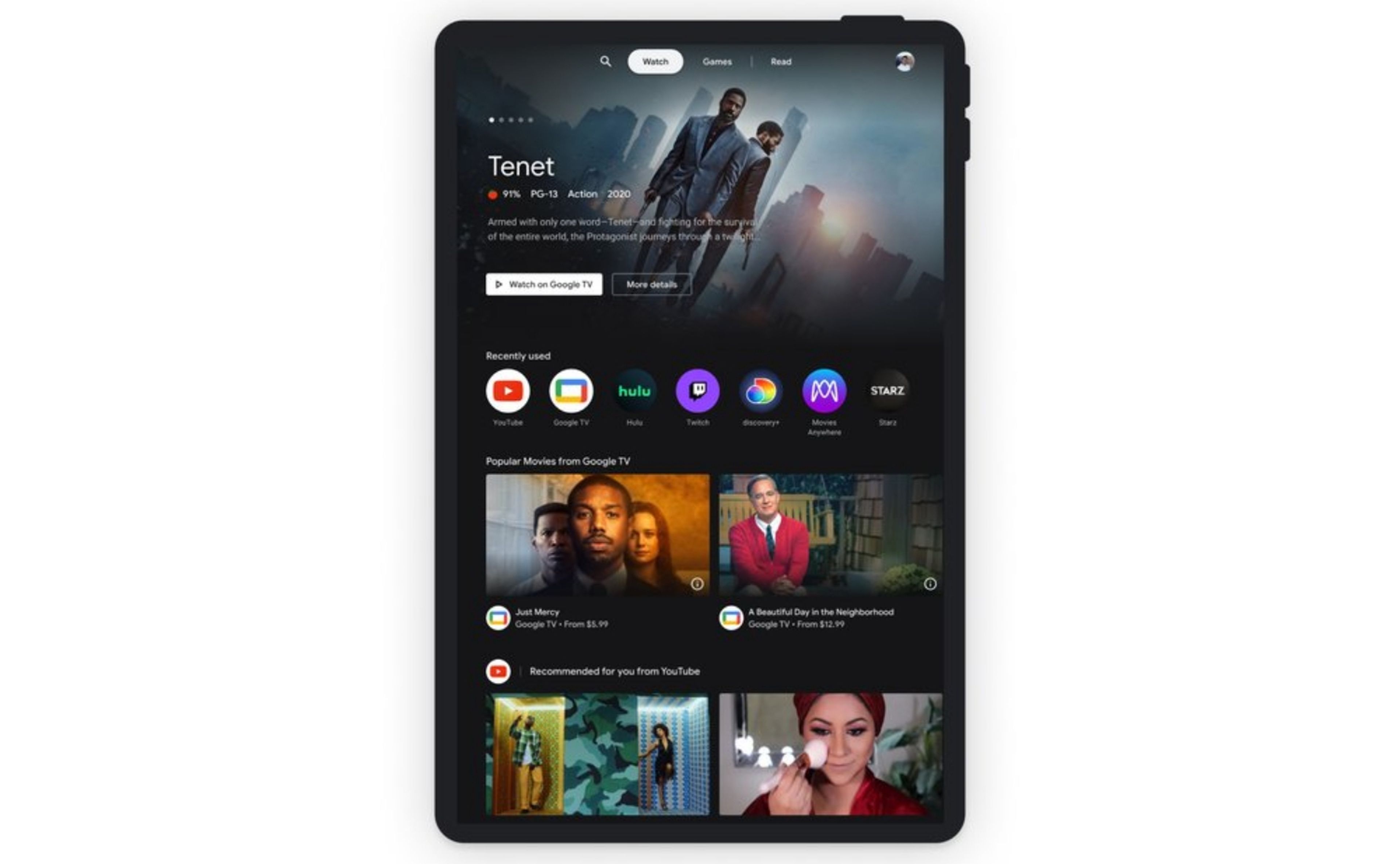 Google quiere potenciar el uso de las tablets Android con Entertainment Space
