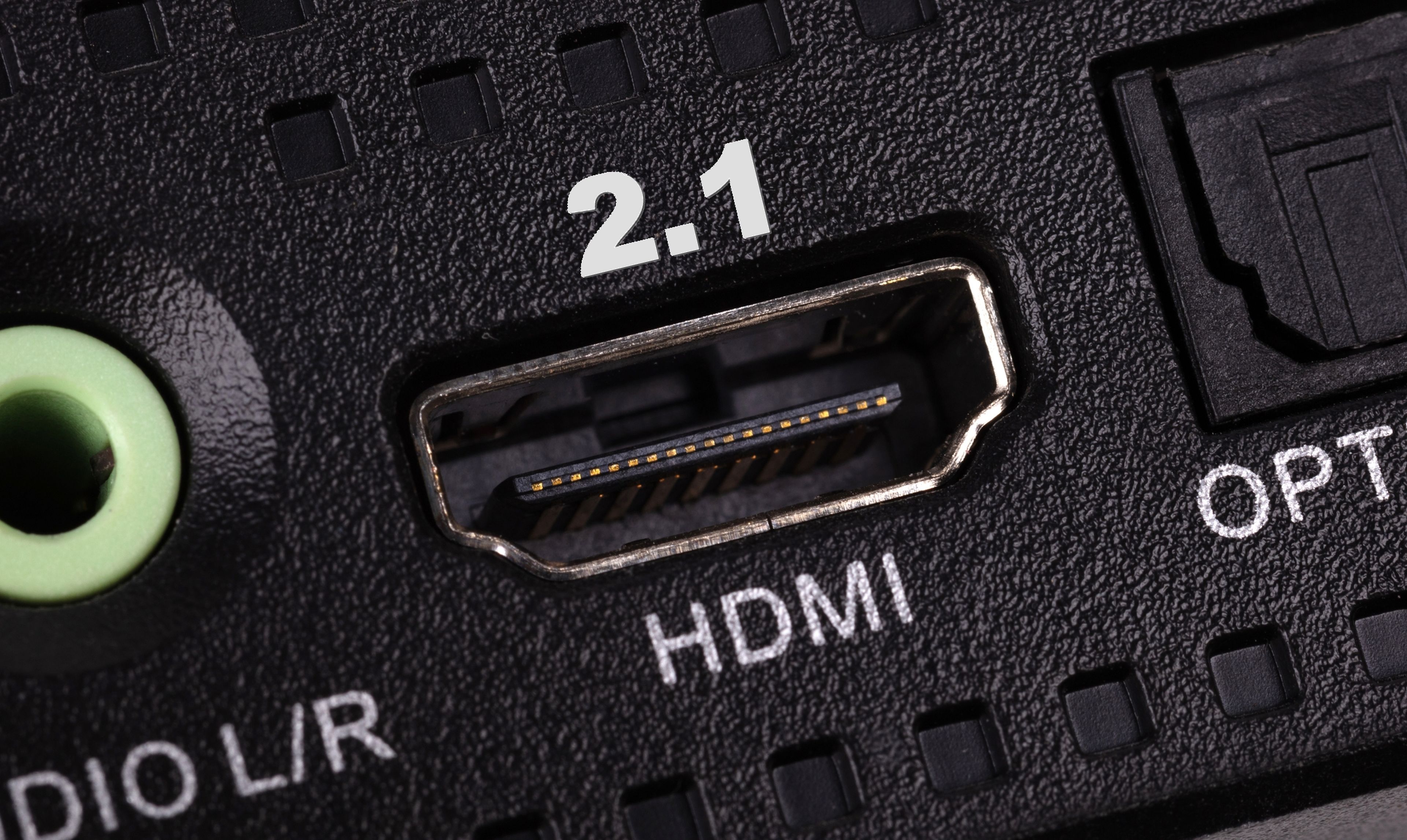 Conector HDMi en el TV imagen de archivo. Imagen de monitor - 197948285