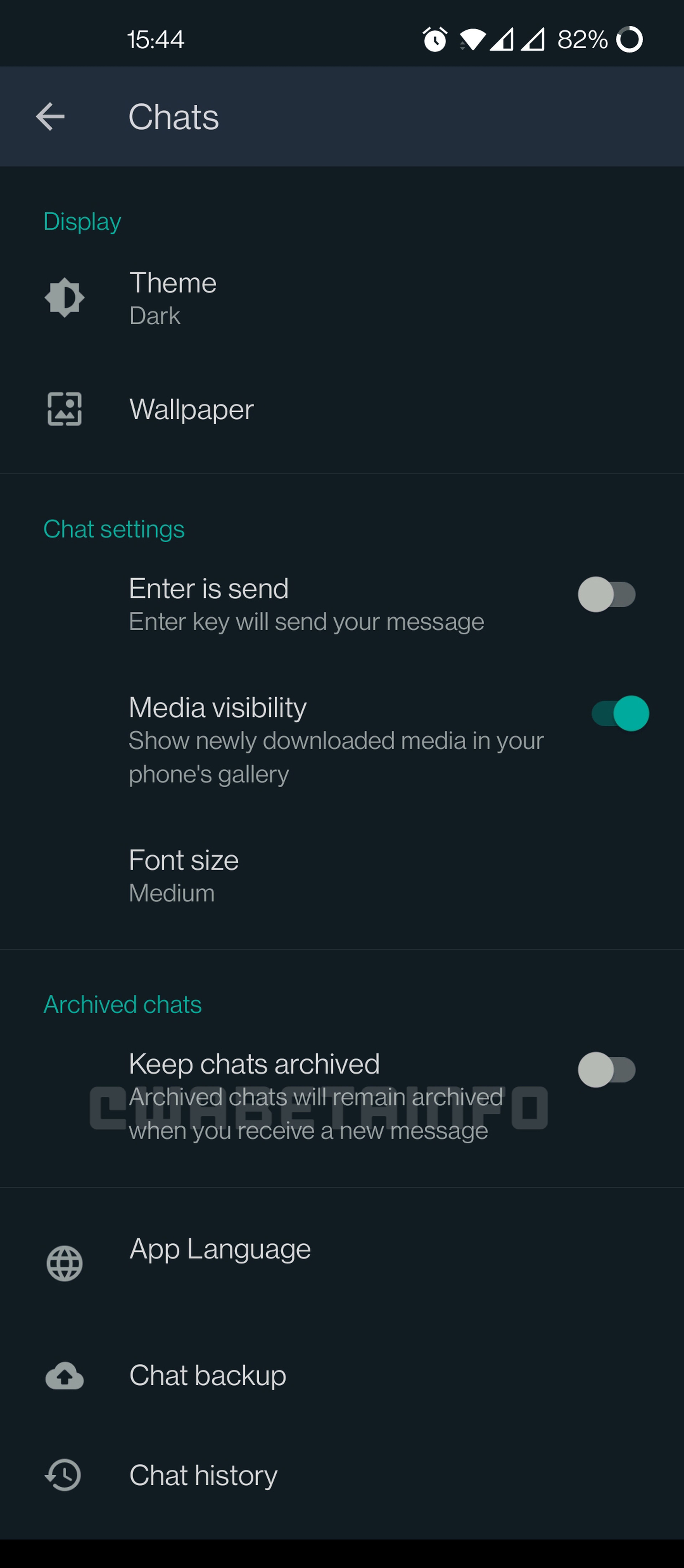 Nuevo archivo WhatsApp para Android
