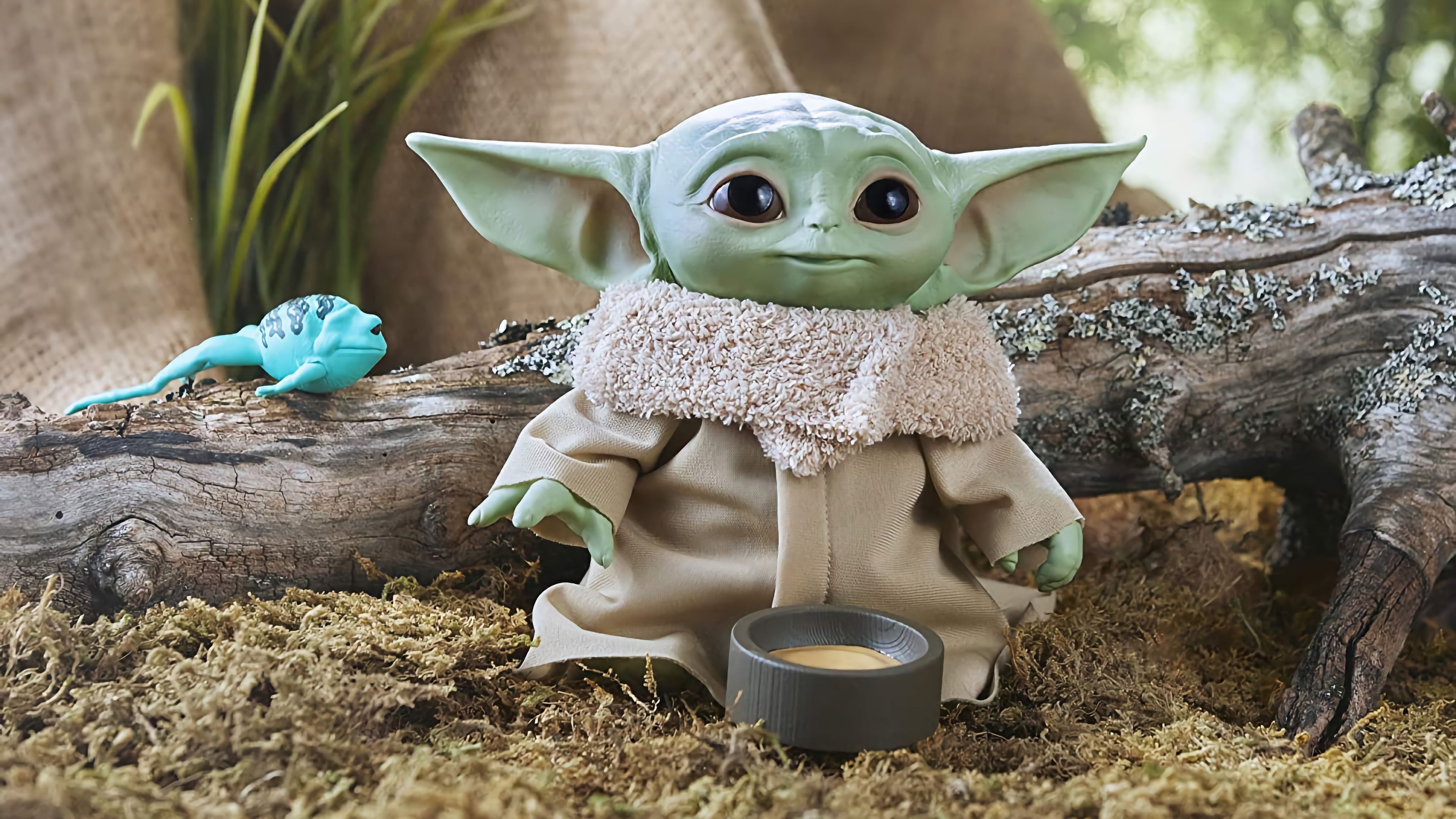 Grogu or Baby Yoda plush in The Mandalorian