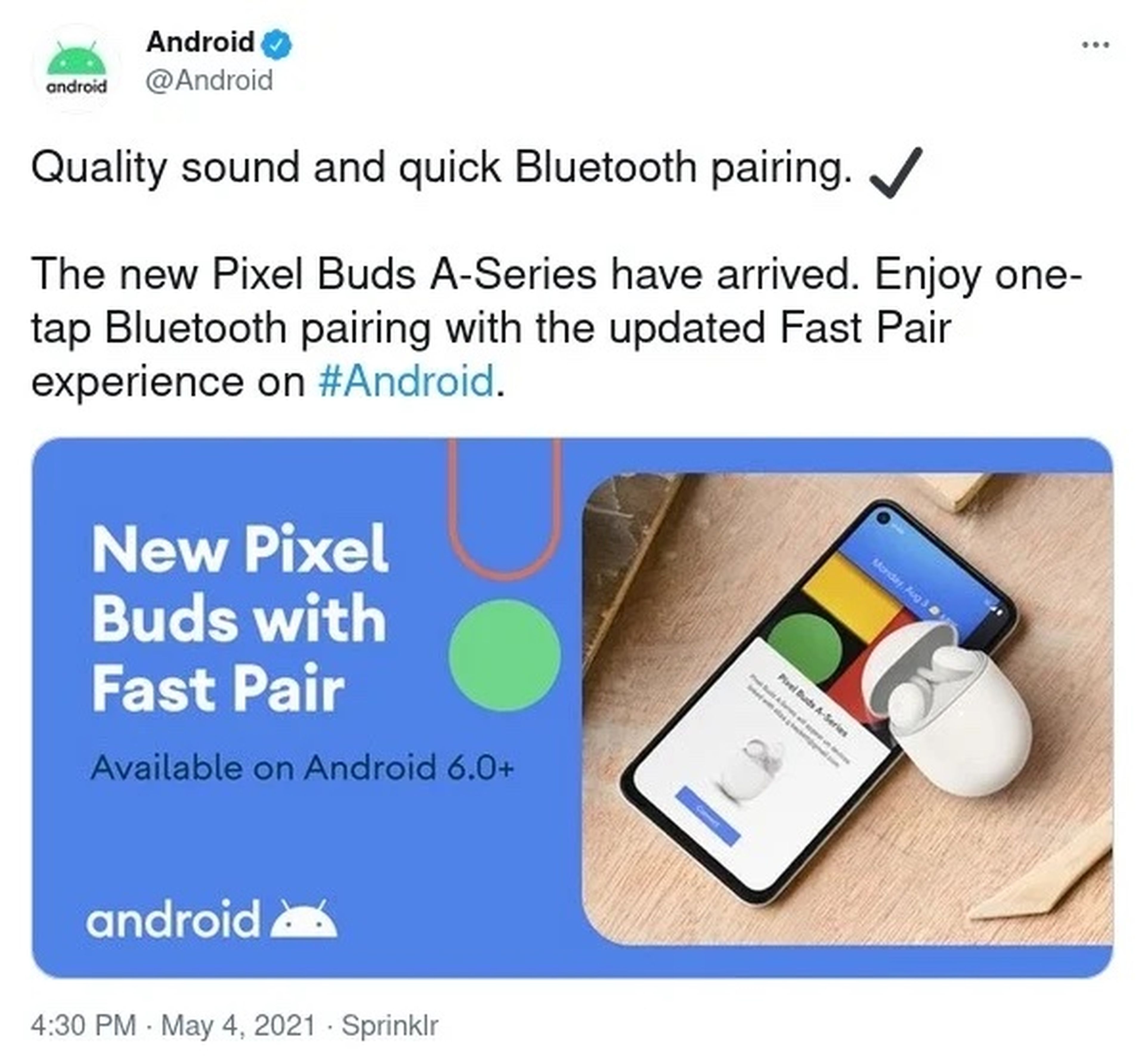 Presentación de los Google Pixel Buds A por accidente