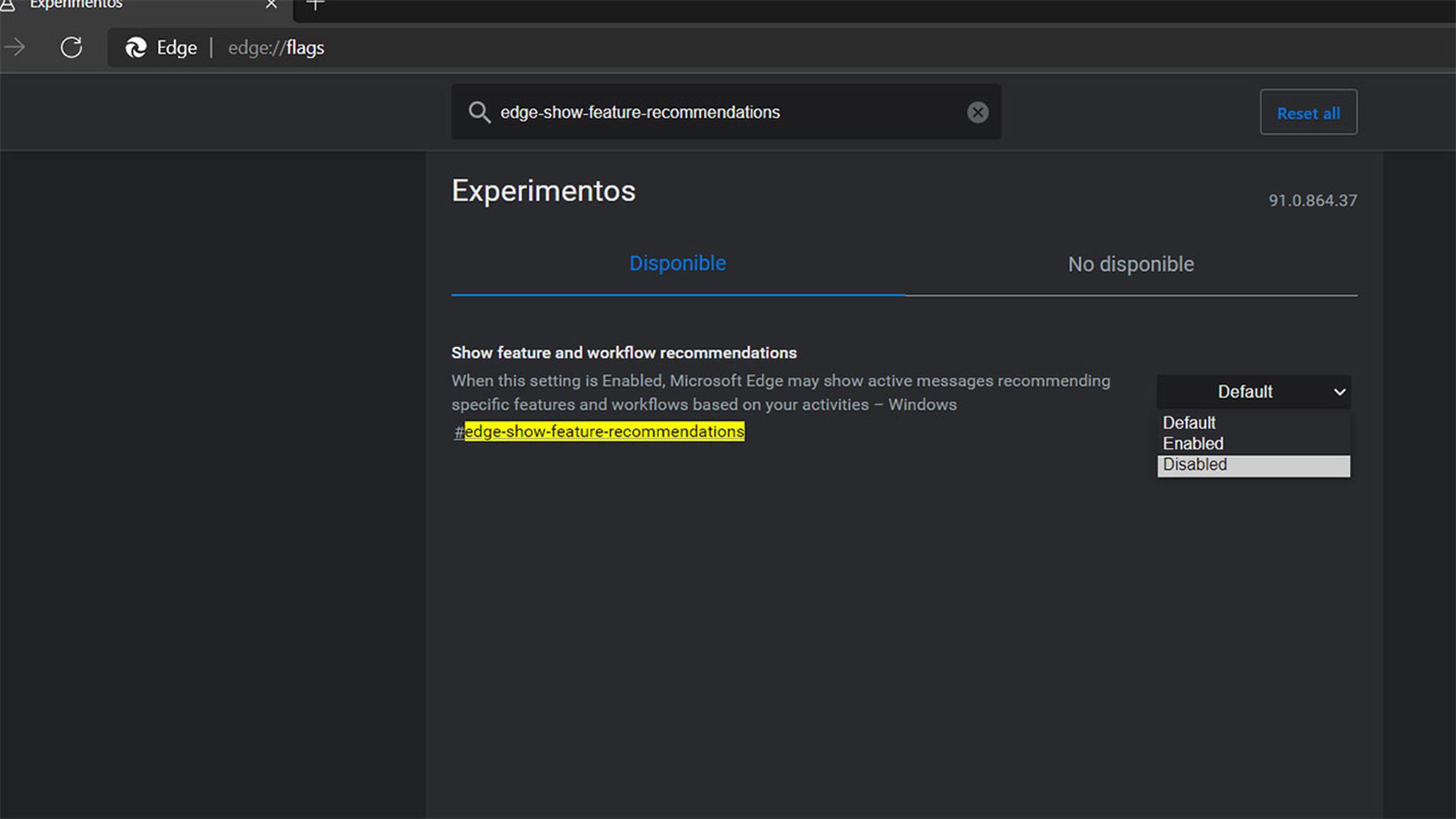 Esta es la molesta ventana emergente que aparece ahora al iniciar Edge