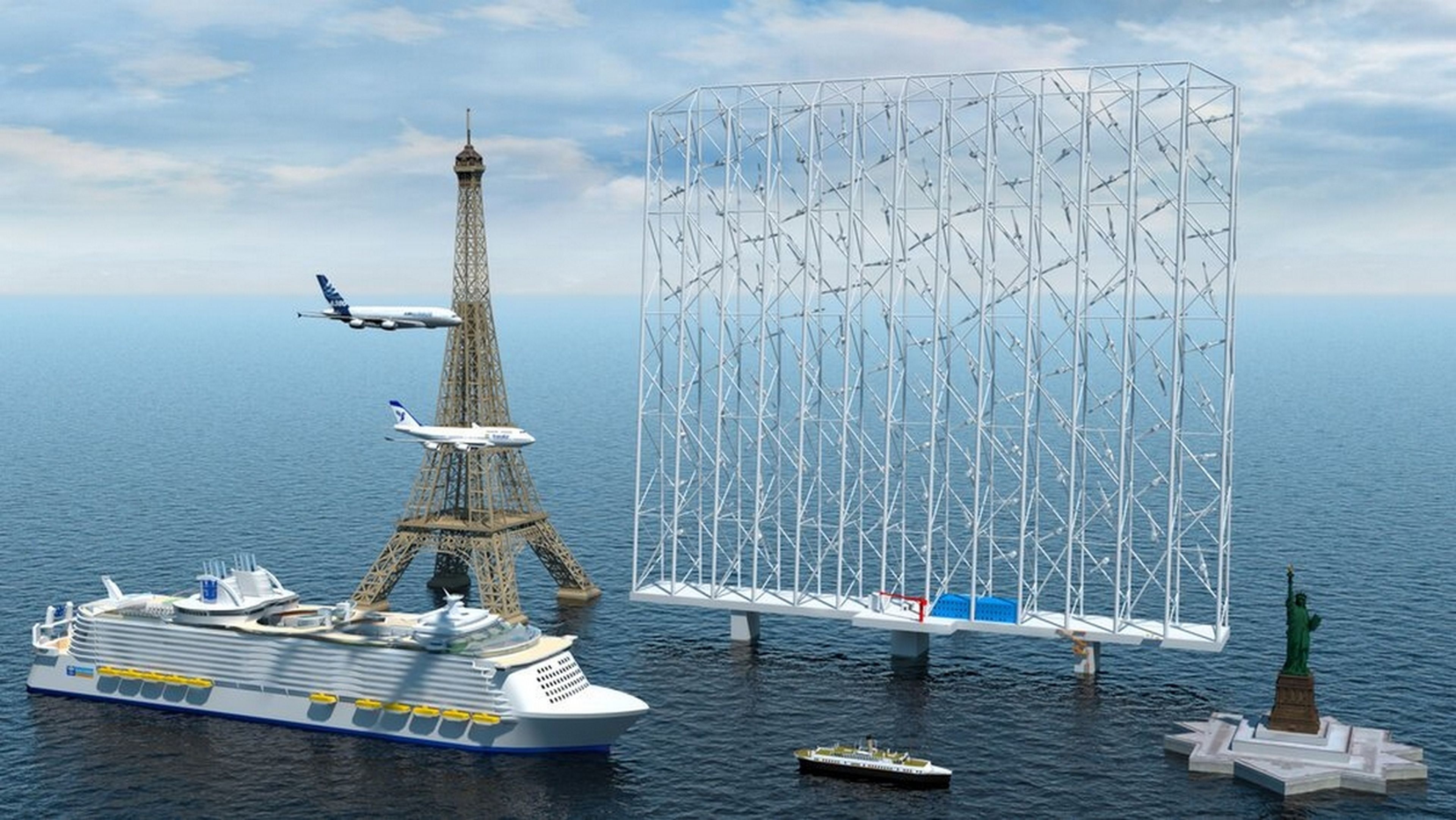 Este enorme atrapavientos más alto que la Torre Eiffel, producirá electricidad para 80.000 hogares