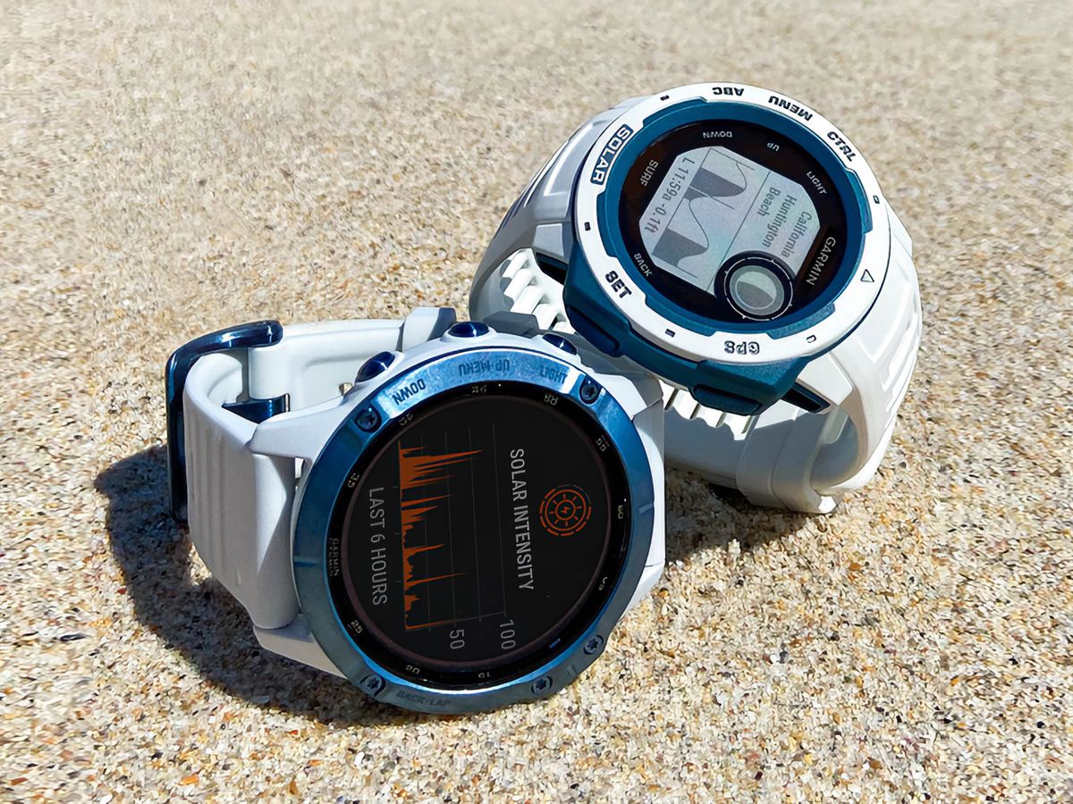 Garmin Instinct Solar Surf Edition, smartwatch para surfistas, en