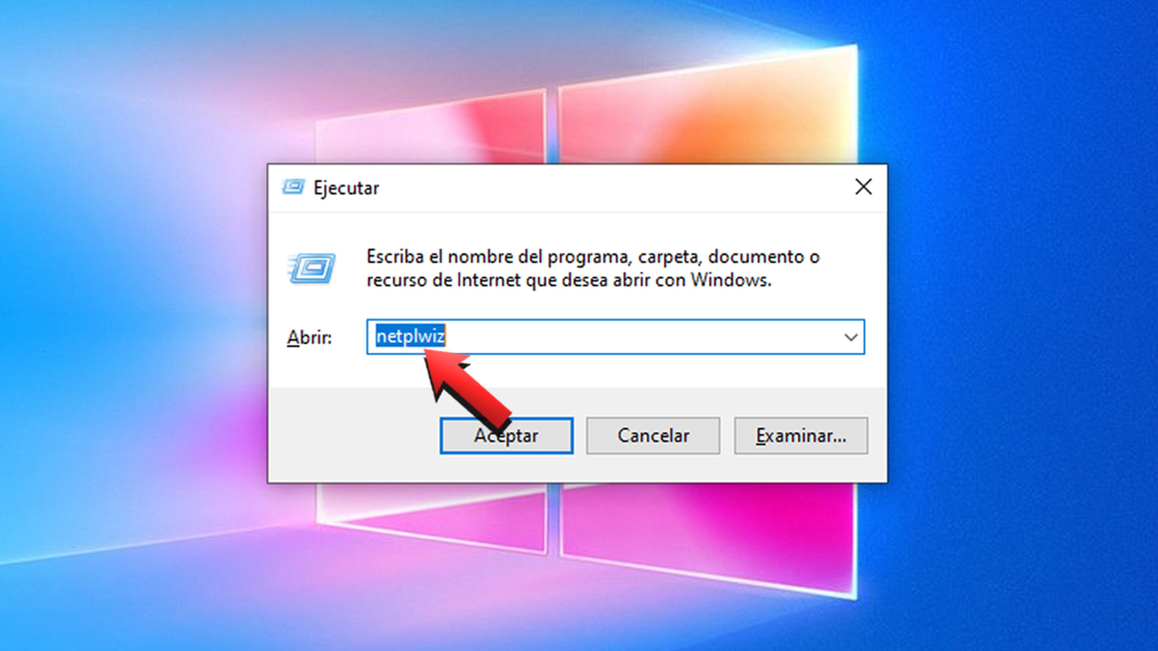 Quitar contraseña Windows 10