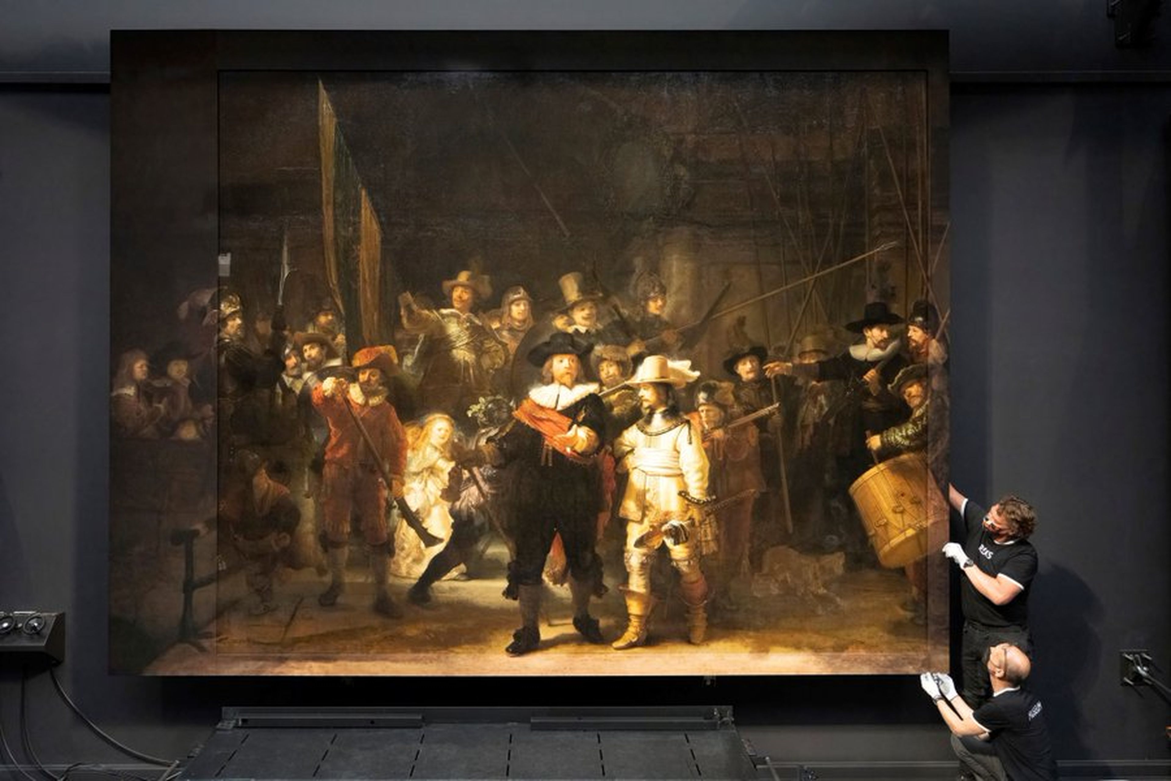 La ronda de noche de Rembrandt recostruida
