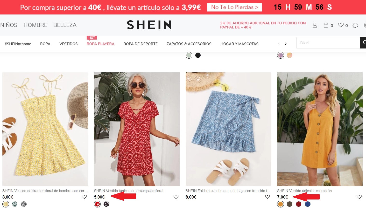 Ropa barata best sale de shein