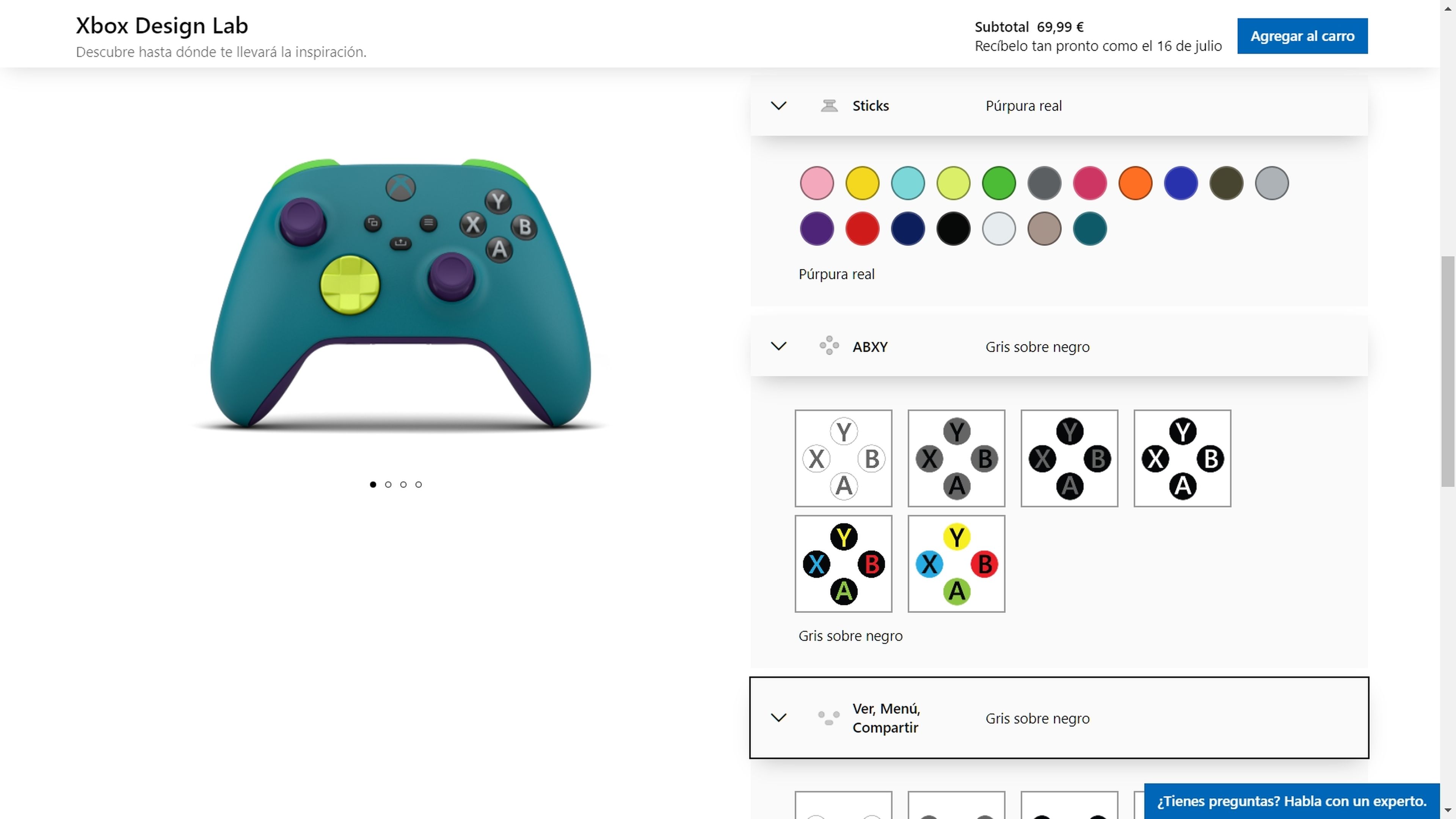 Ya puedes personalizar a tu gusto el mando de nueva generación de Xbox, antes de comprarlo